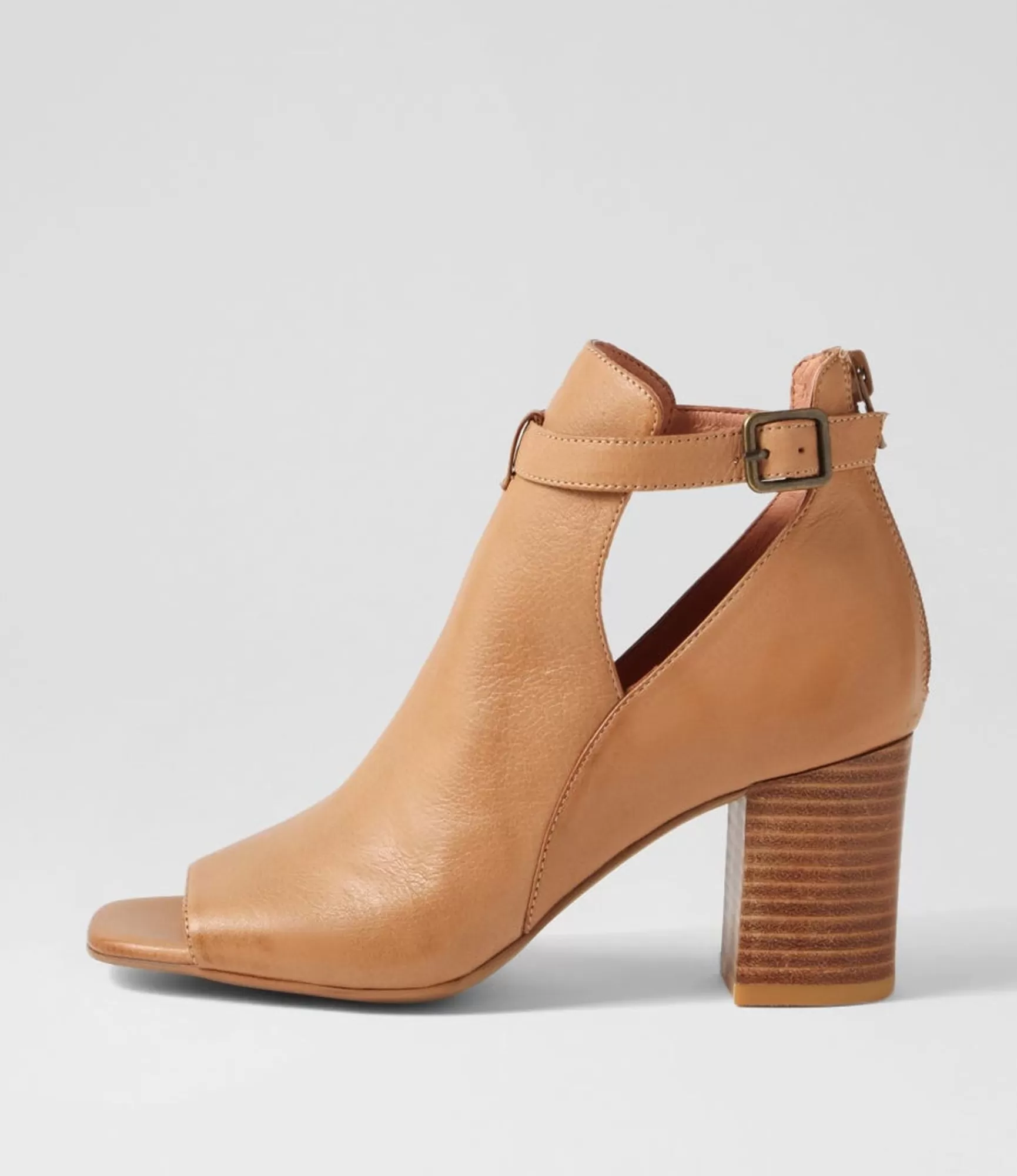 Shop Midas Shoes Cerene Dark Tan Leather Sandals