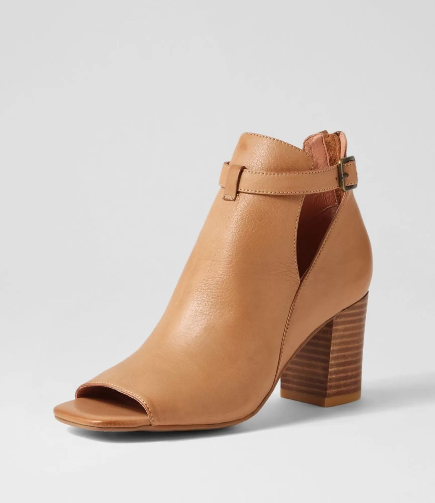 Shop Midas Shoes Cerene Dark Tan Leather Sandals