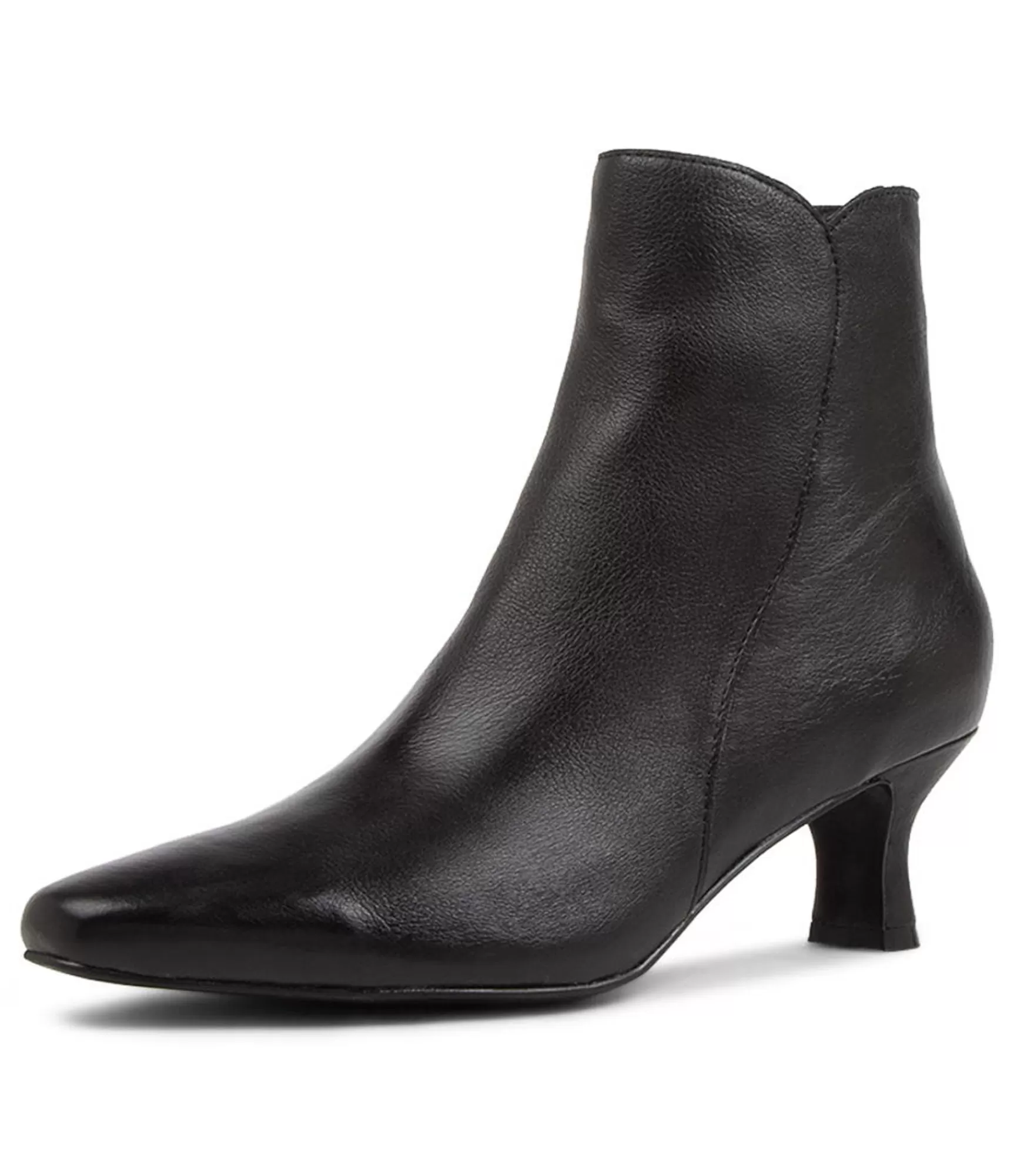 Cheap Midas Shoes Chaz Black Leather Ankle Boots