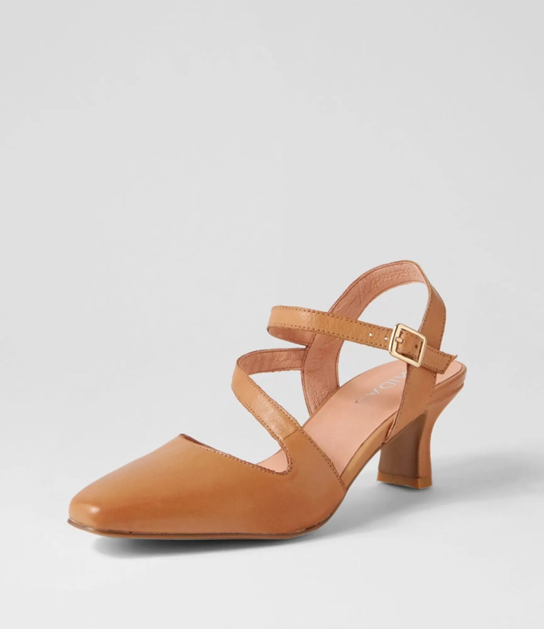 Flash Sale Midas Shoes Cherissa Tan Leather Heels
