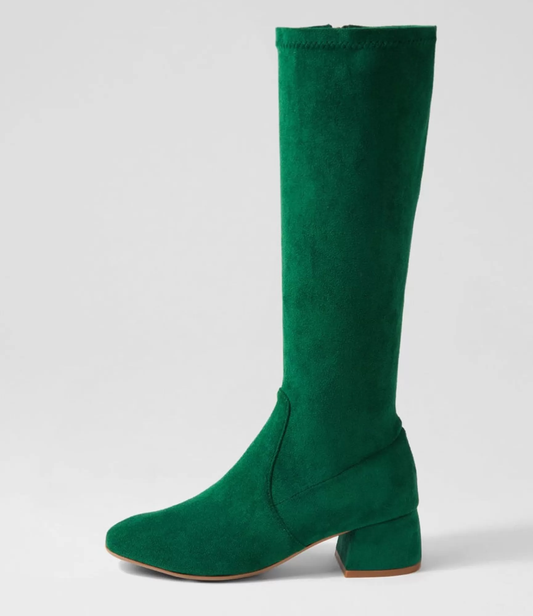 Best Midas Shoes Chevon Emerald Stretch Microsuede Knee High Boots