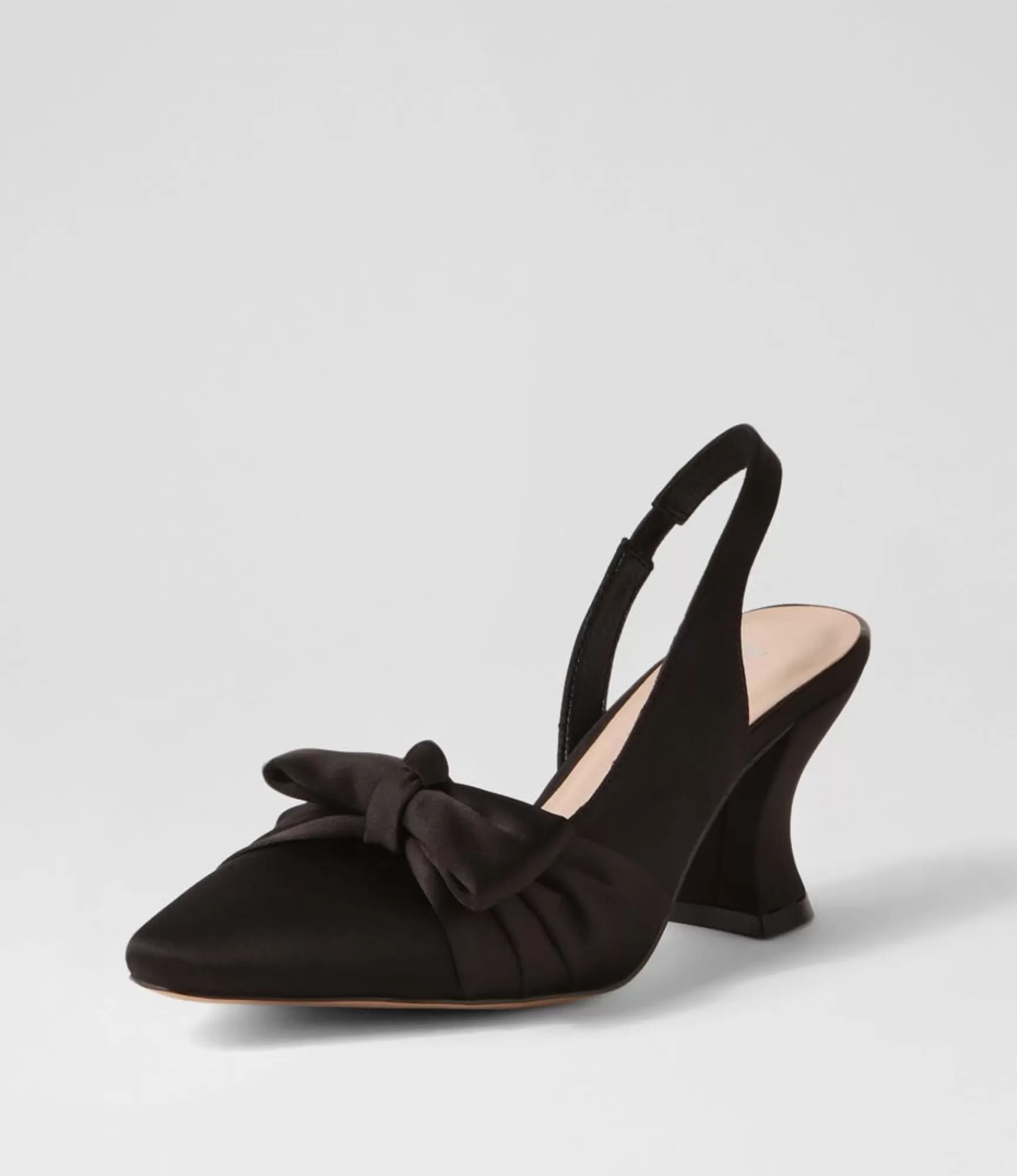 Flash Sale Midas Shoes Ciello Black Satin Heels