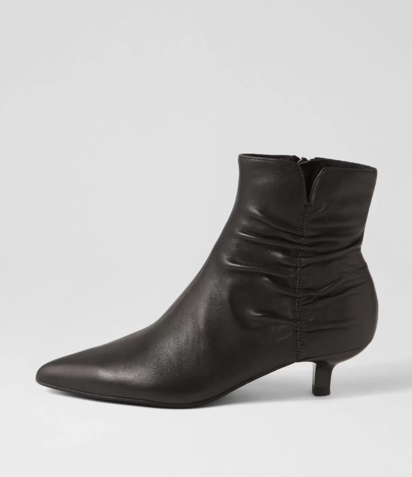 Fashion Midas Shoes Cleris Black Leather Ankle Boots