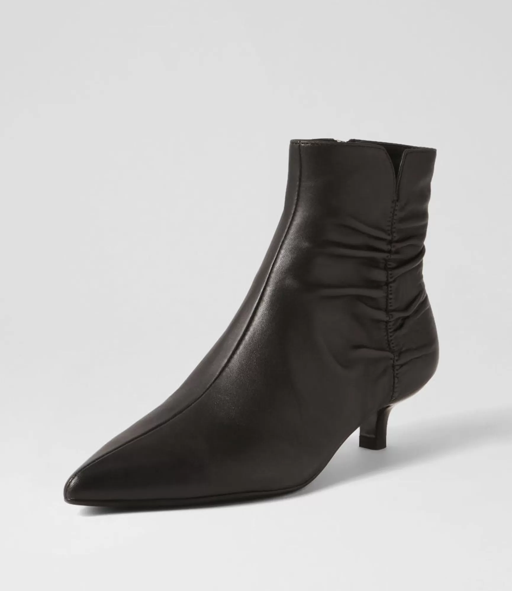 Fashion Midas Shoes Cleris Black Leather Ankle Boots