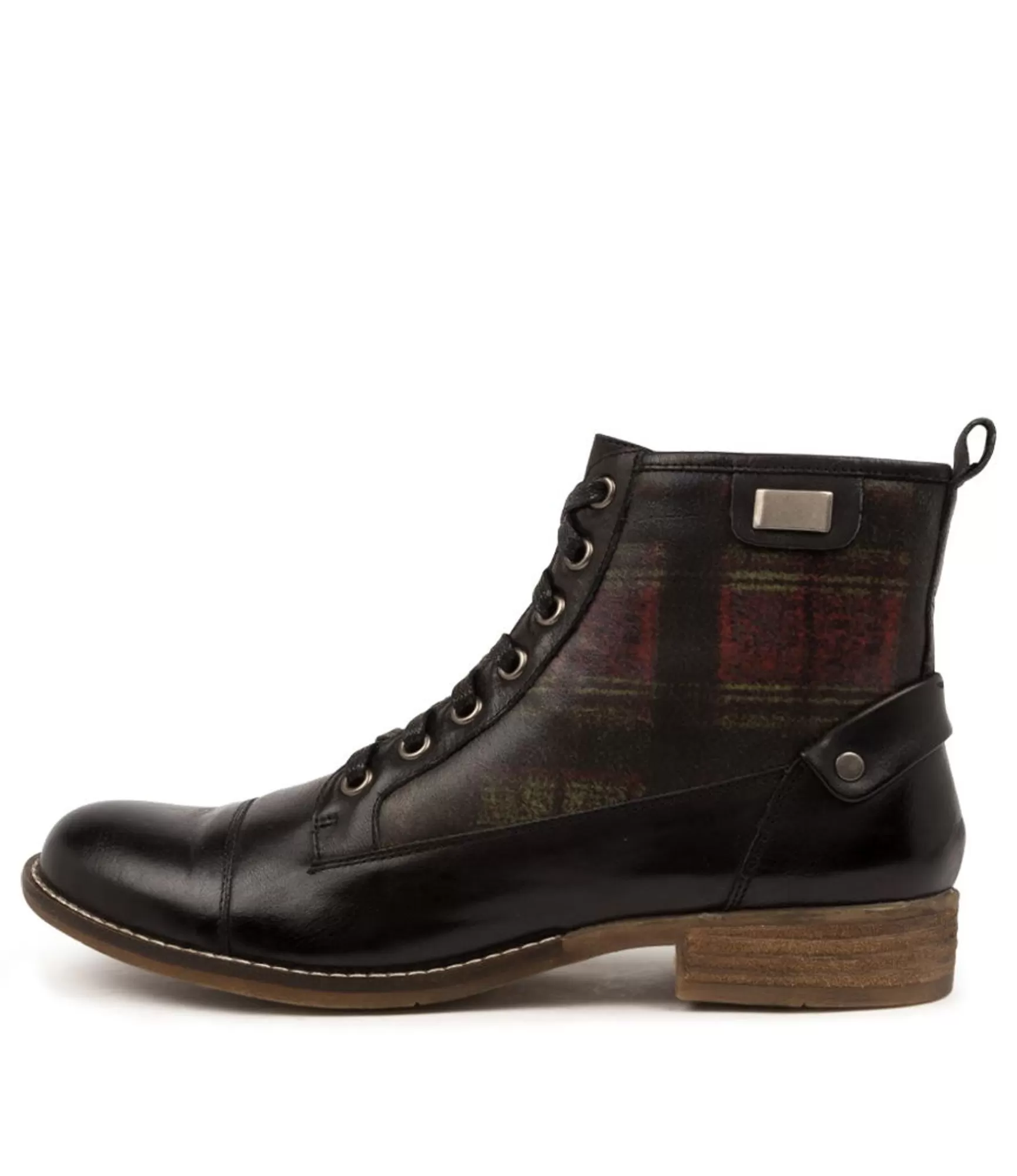 Best Midas Shoes Cyber Black-Shiraz Tartan