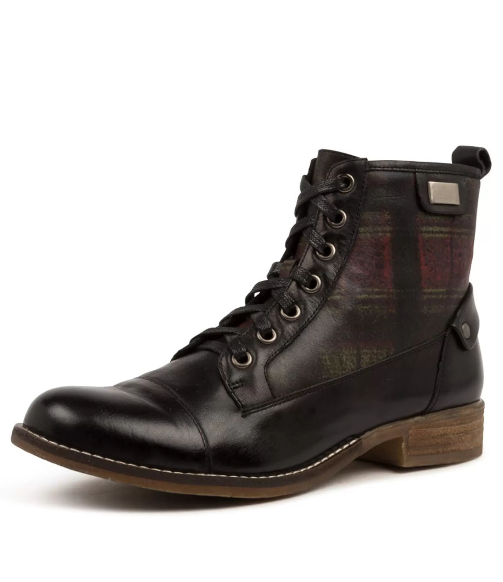 Best Midas Shoes Cyber Black-Shiraz Tartan