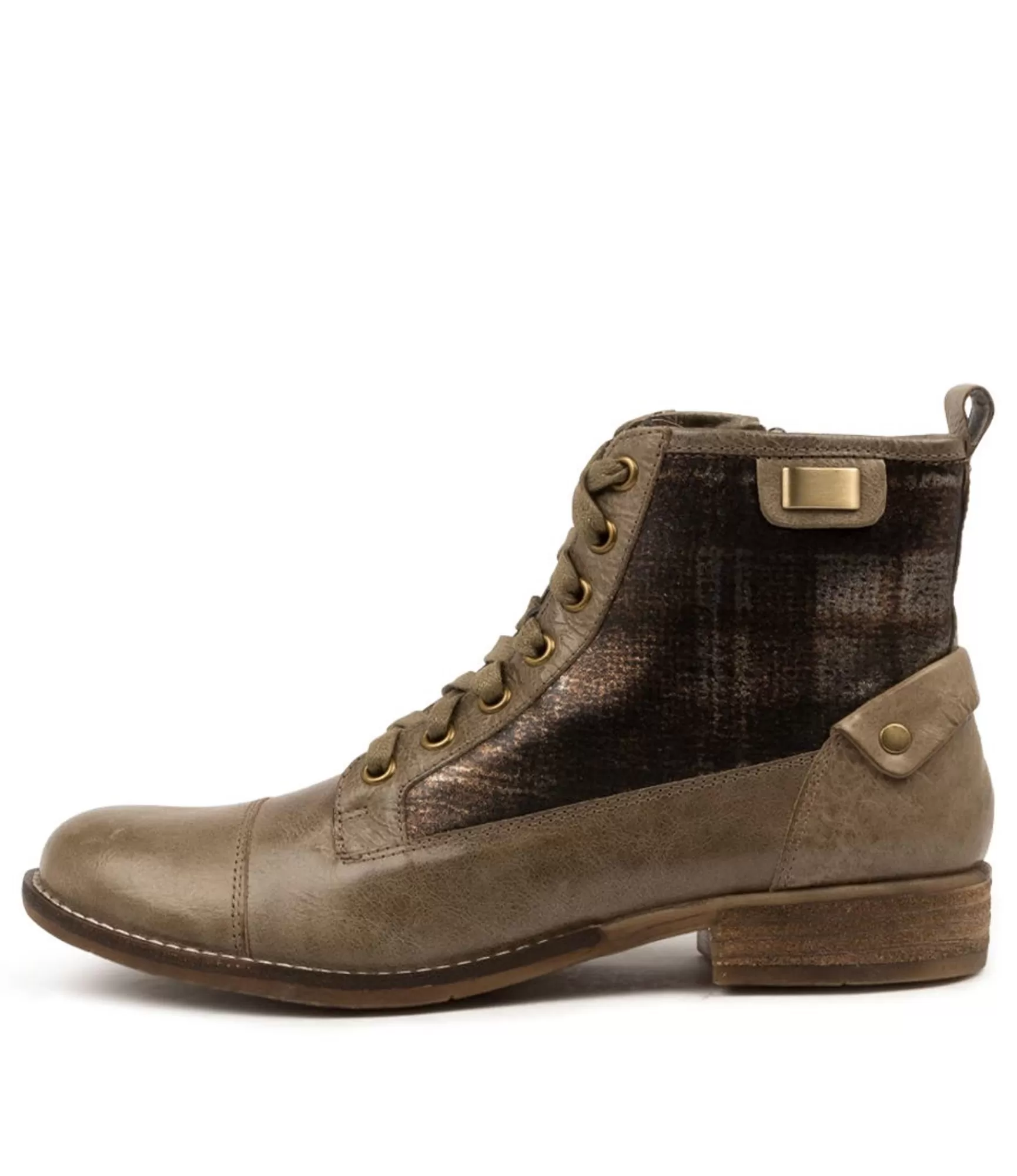 Online Midas Shoes Cyber Mud-Amber Tartan