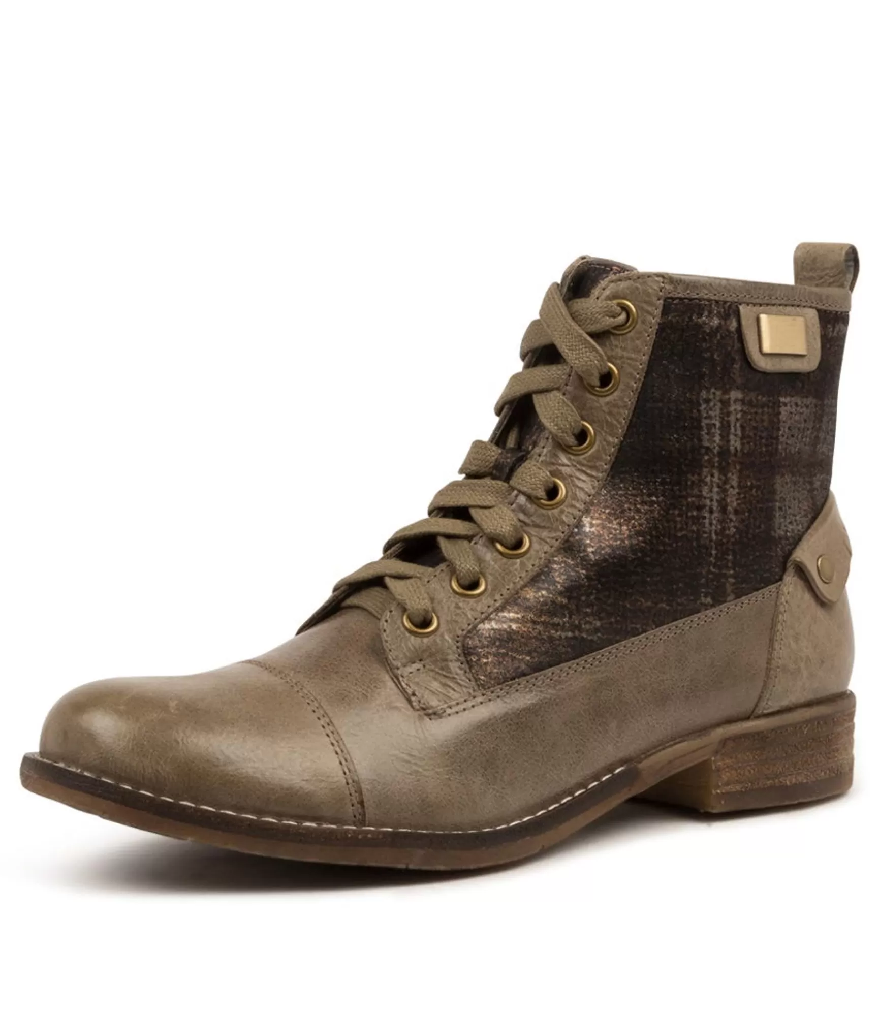 Online Midas Shoes Cyber Mud-Amber Tartan
