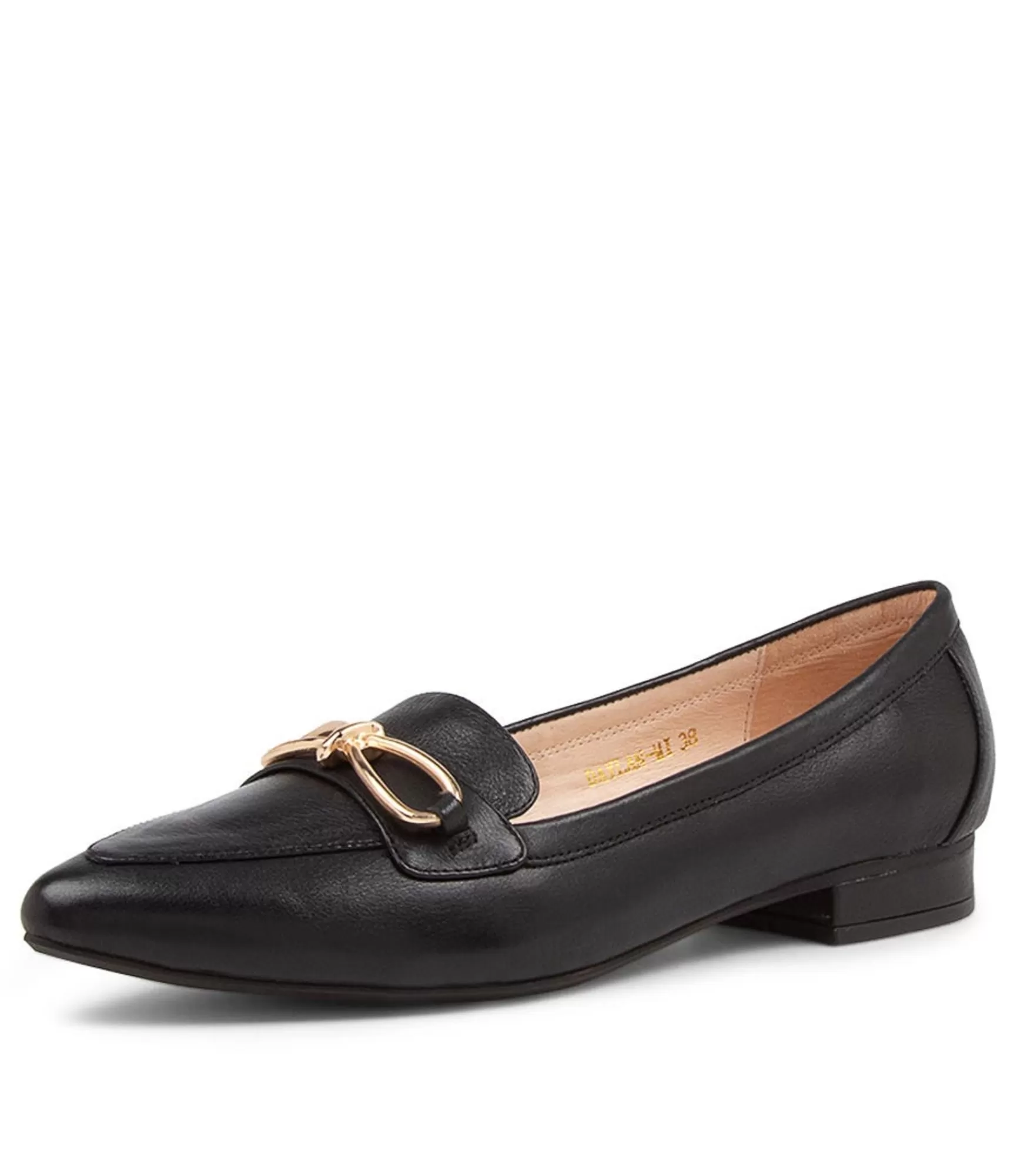 Best Sale Midas Shoes Daylan Black Leather Slip Ons