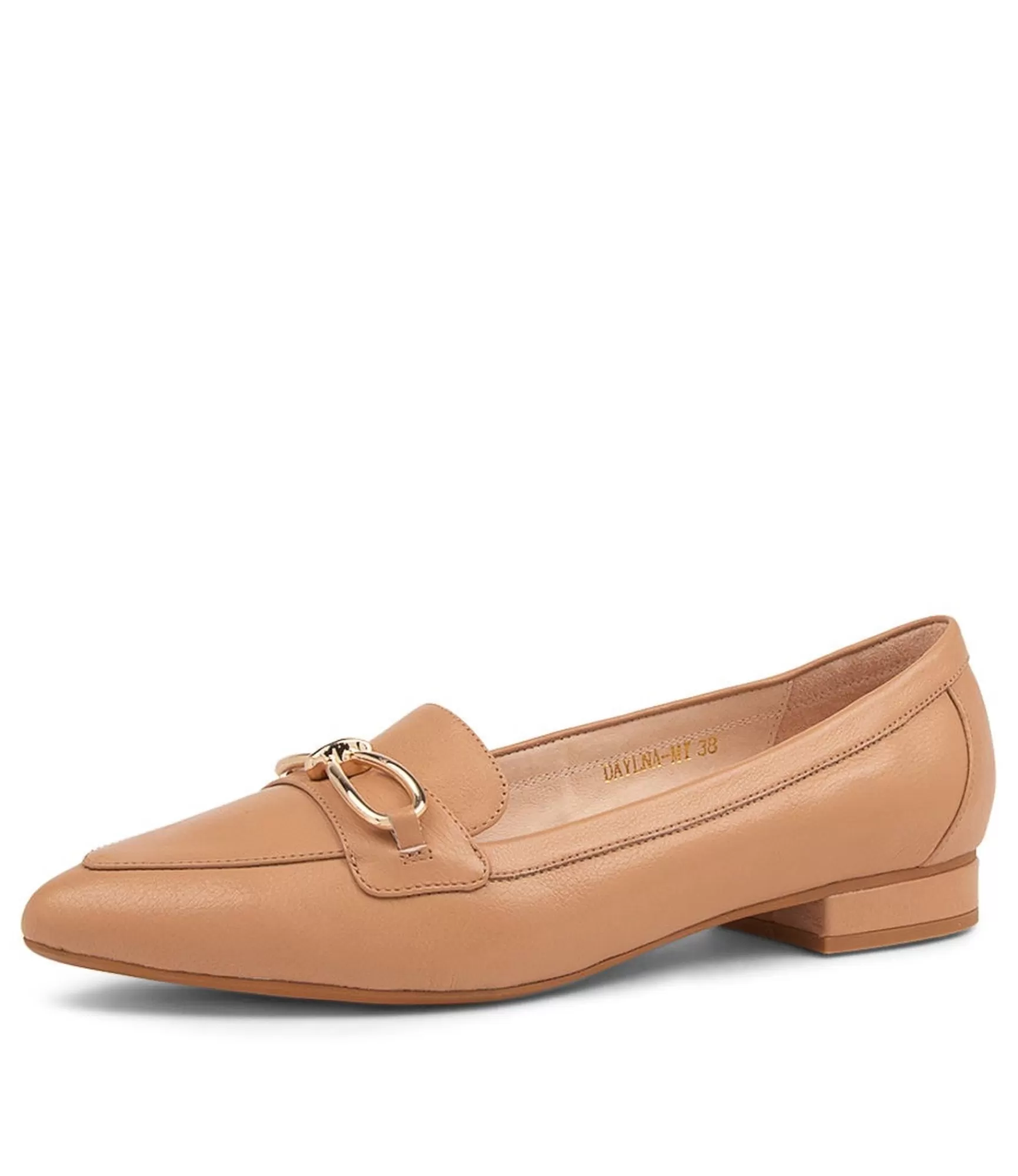 Shop Midas Shoes Daylan Light Camel Leather Flat Shoes