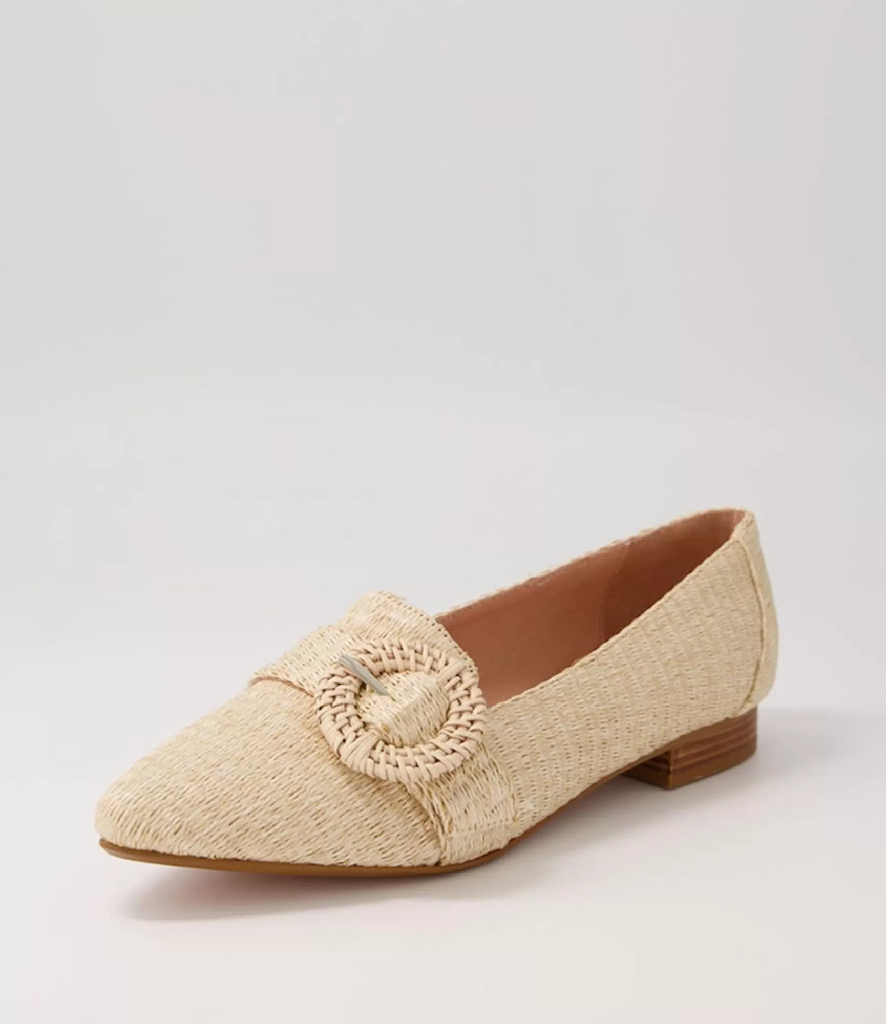 Best Sale Midas Shoes Demira Cream Woven Flat Shoes