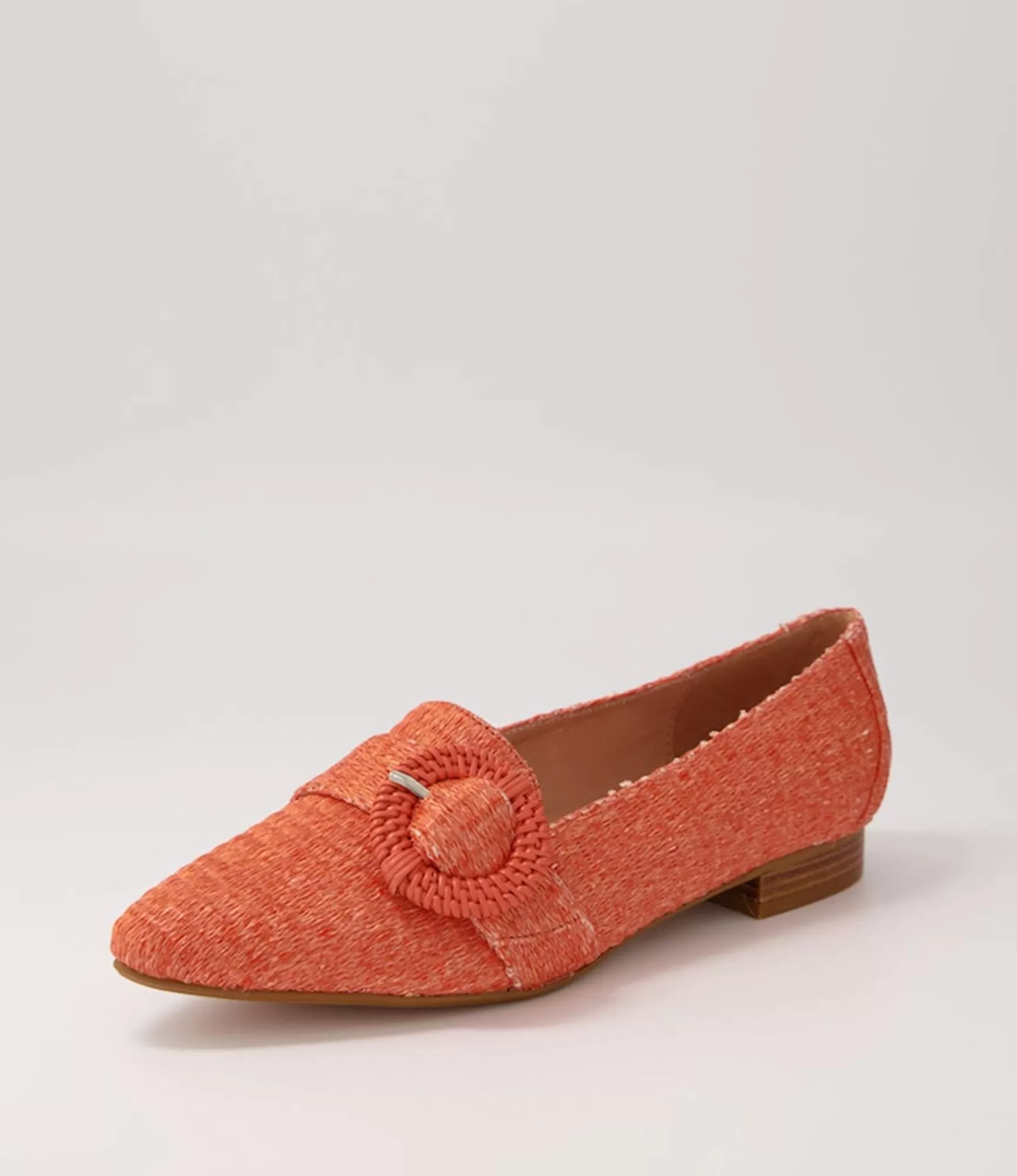 Online Midas Shoes Demira Tangerine Woven Flat Shoes