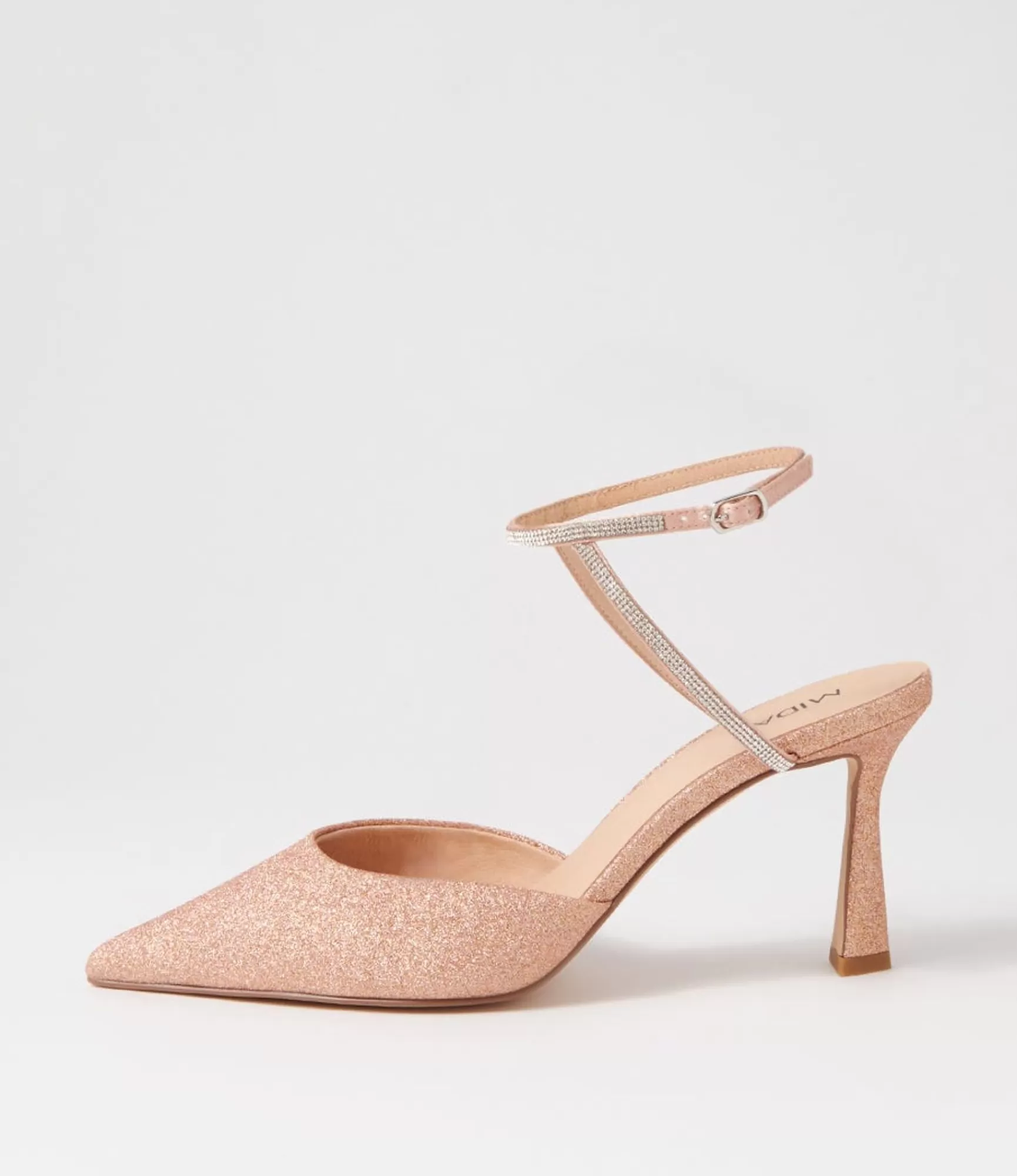 Best Midas Shoes Dialla Nude Glitter Sandals