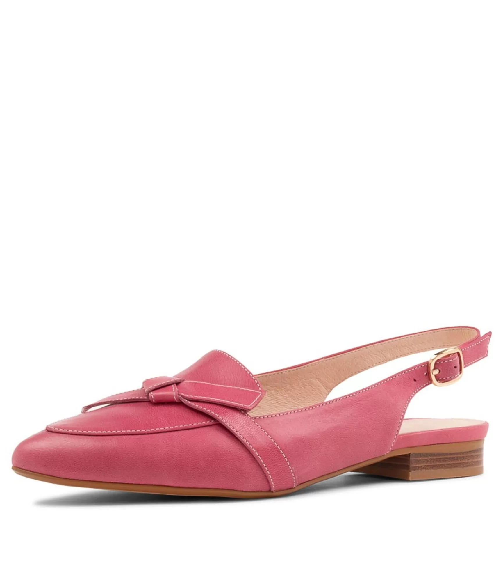 New Midas Shoes Dido Fuchsia Leather Loafers
