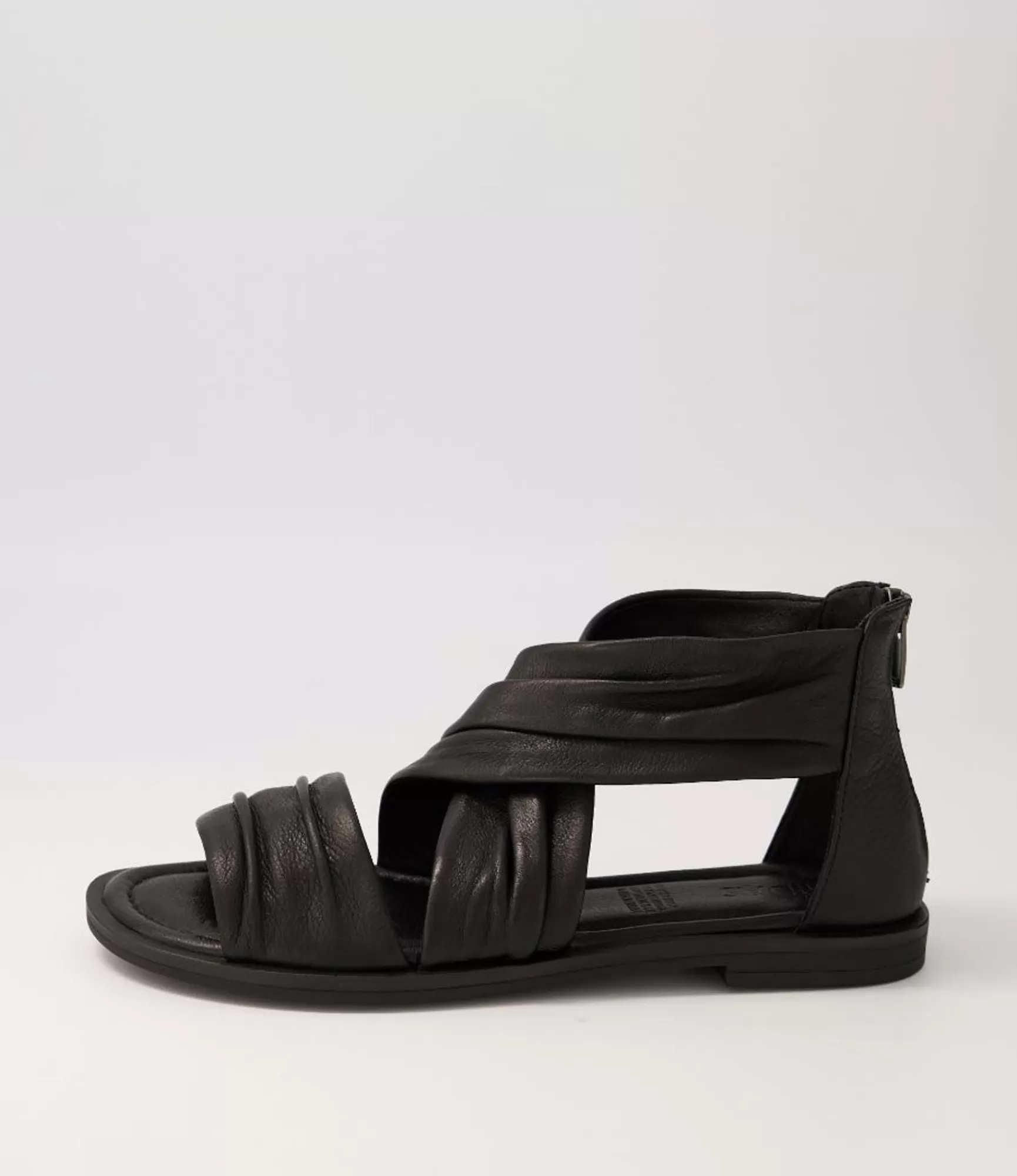 Hot Midas Shoes Dizzee Black Leather Sandals Bs