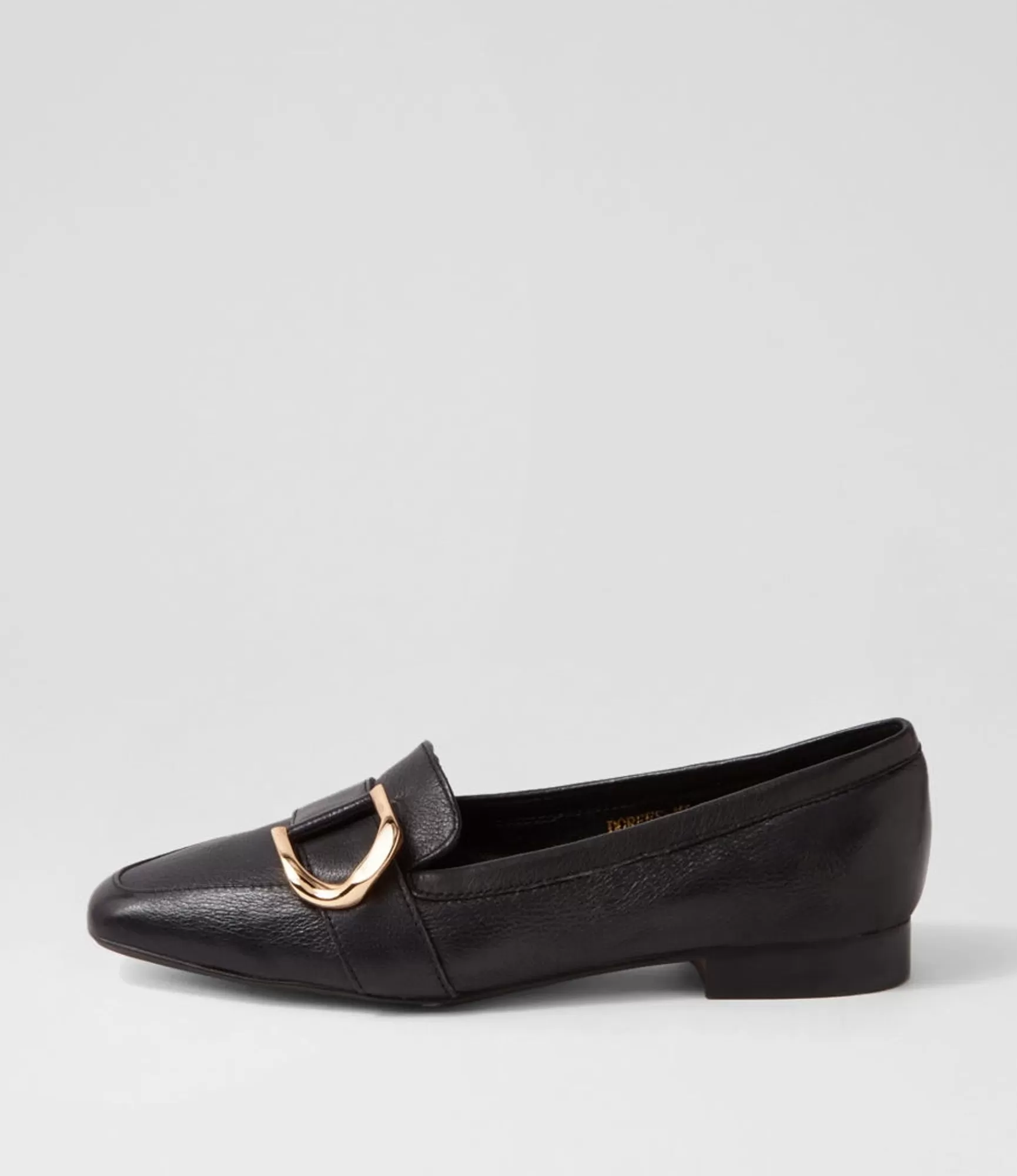Best Sale Midas Shoes Dorees Black Leather Loafers