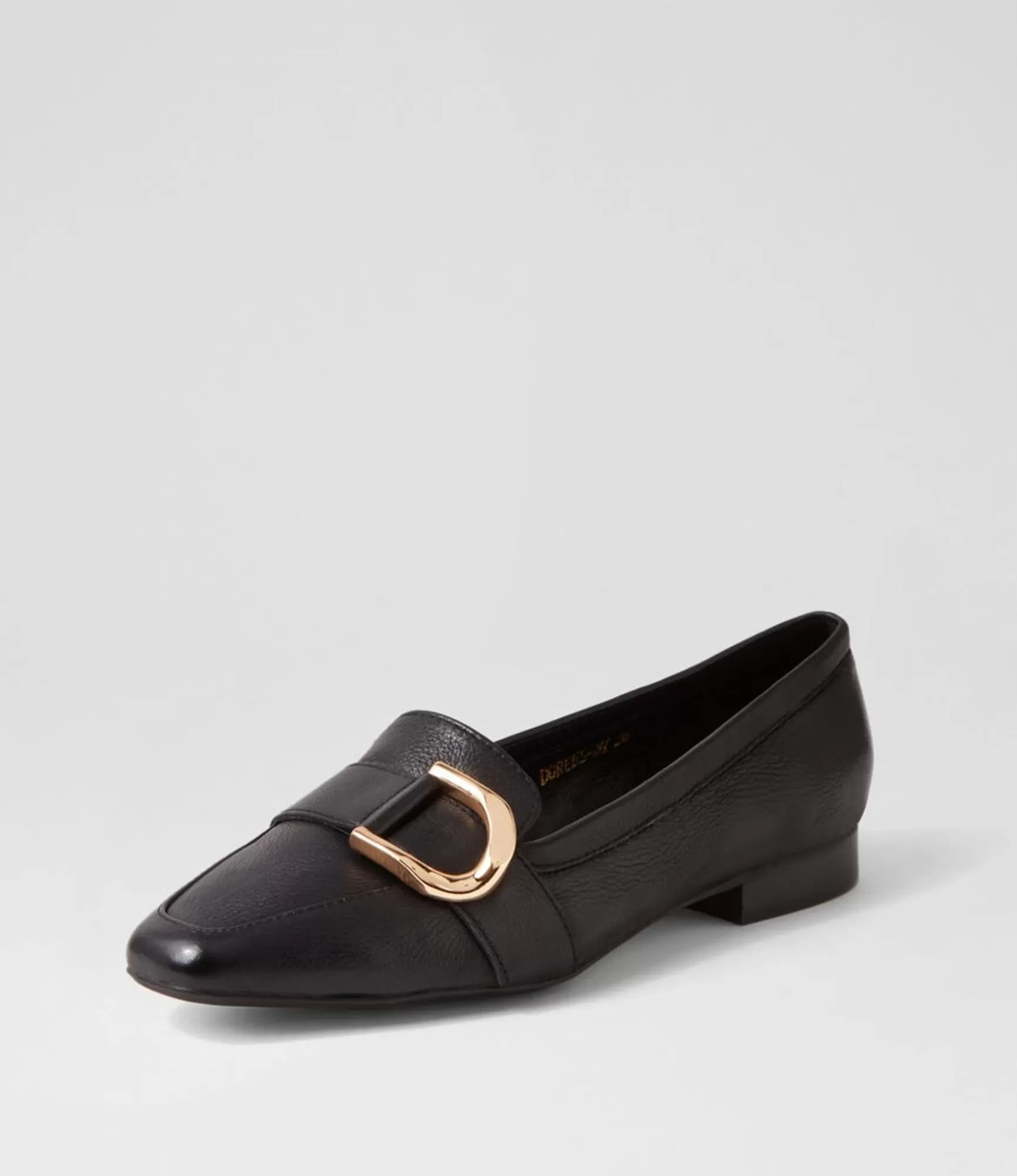 Best Sale Midas Shoes Dorees Black Leather Loafers