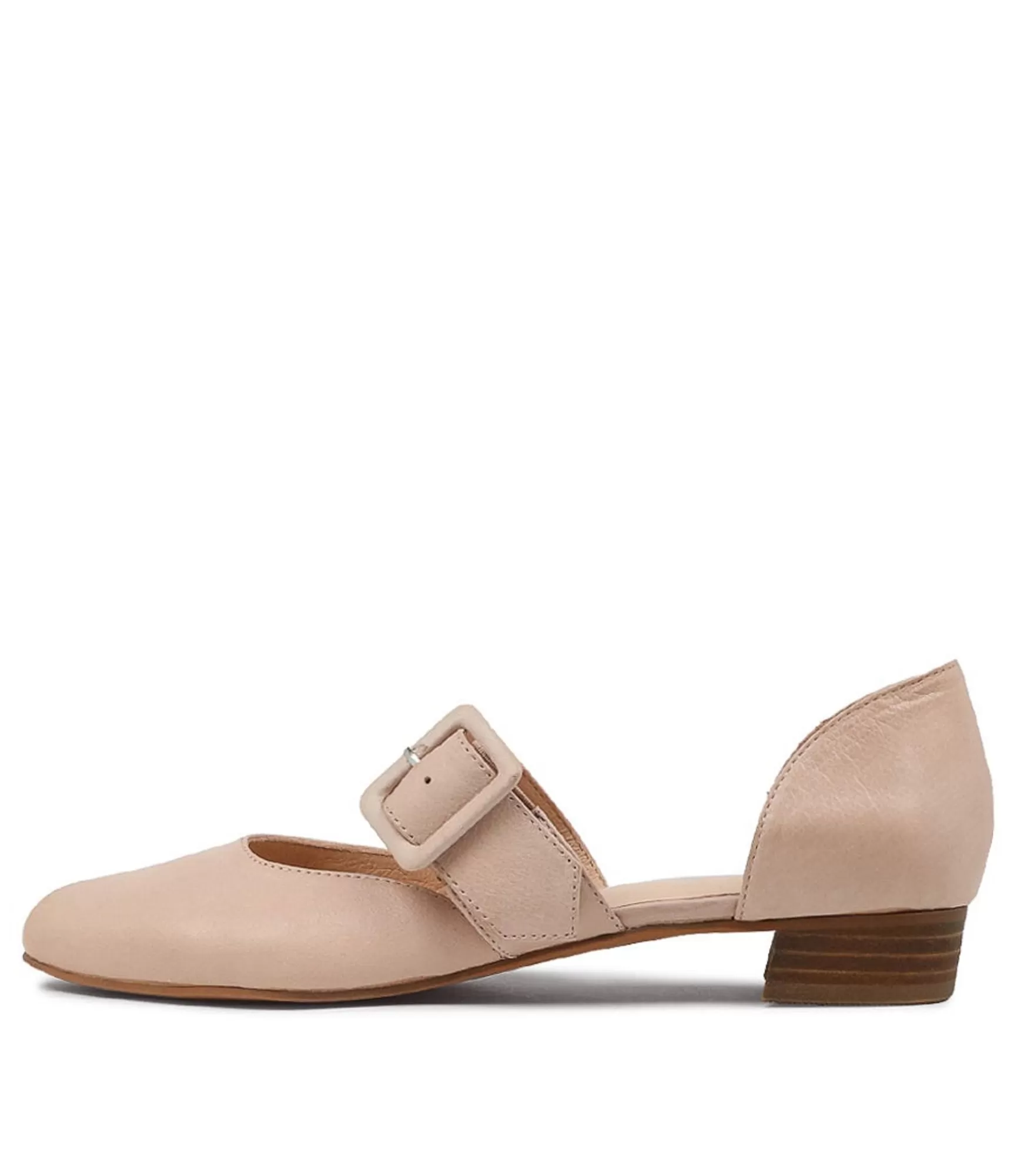 Best Midas Shoes Ebbie Cafe Leather Flat Shoes