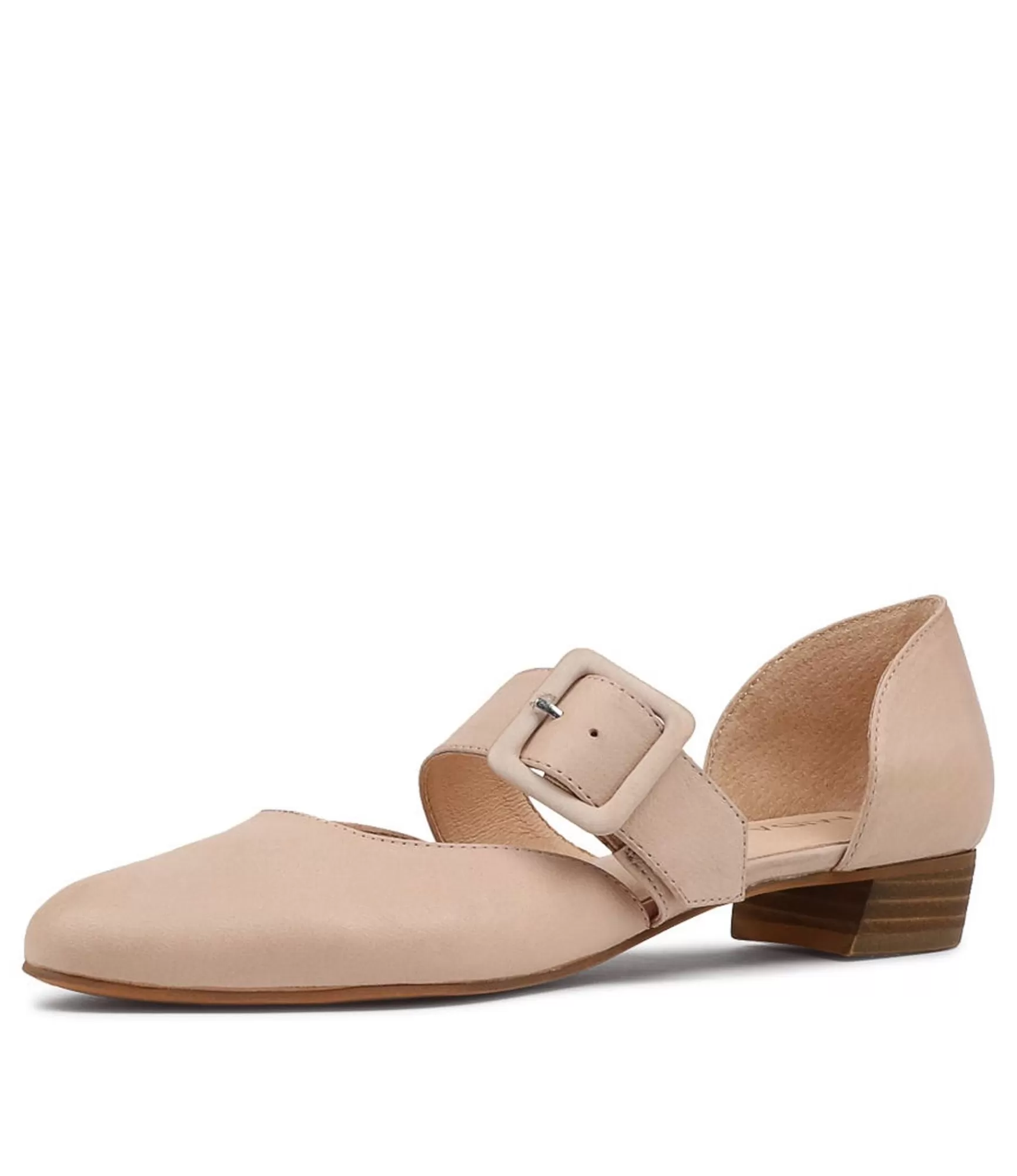 Best Midas Shoes Ebbie Cafe Leather Flat Shoes