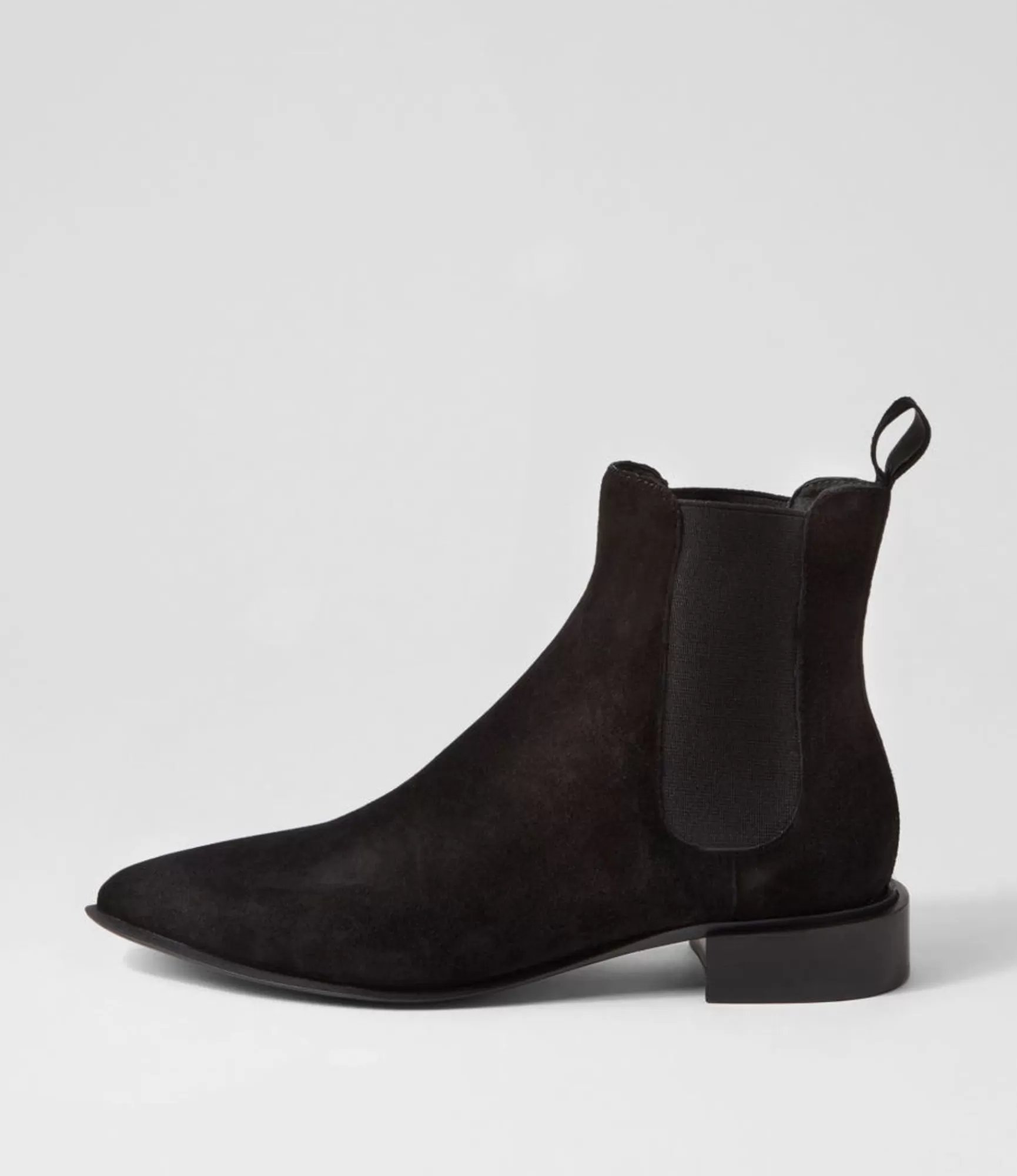 Best Midas Shoes Egor Black Suede Elastic Chelsea Boots