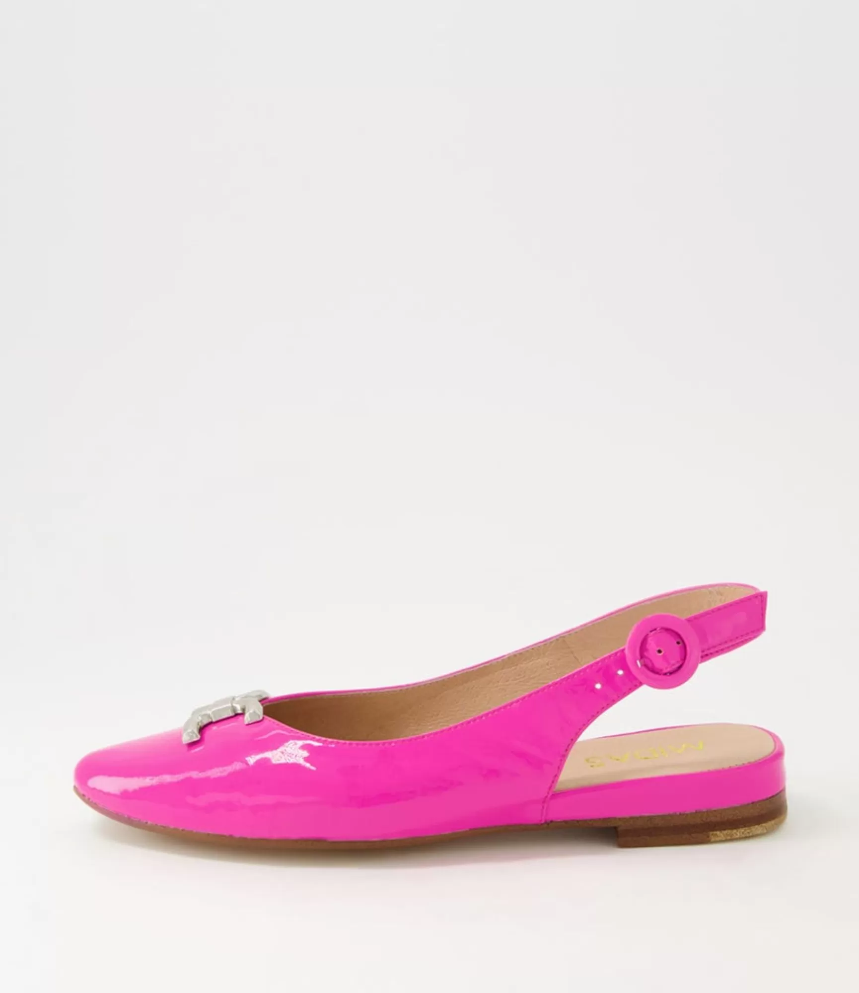 Online Midas Shoes Fallone Hot Pink Patent Leather Flat Shoes