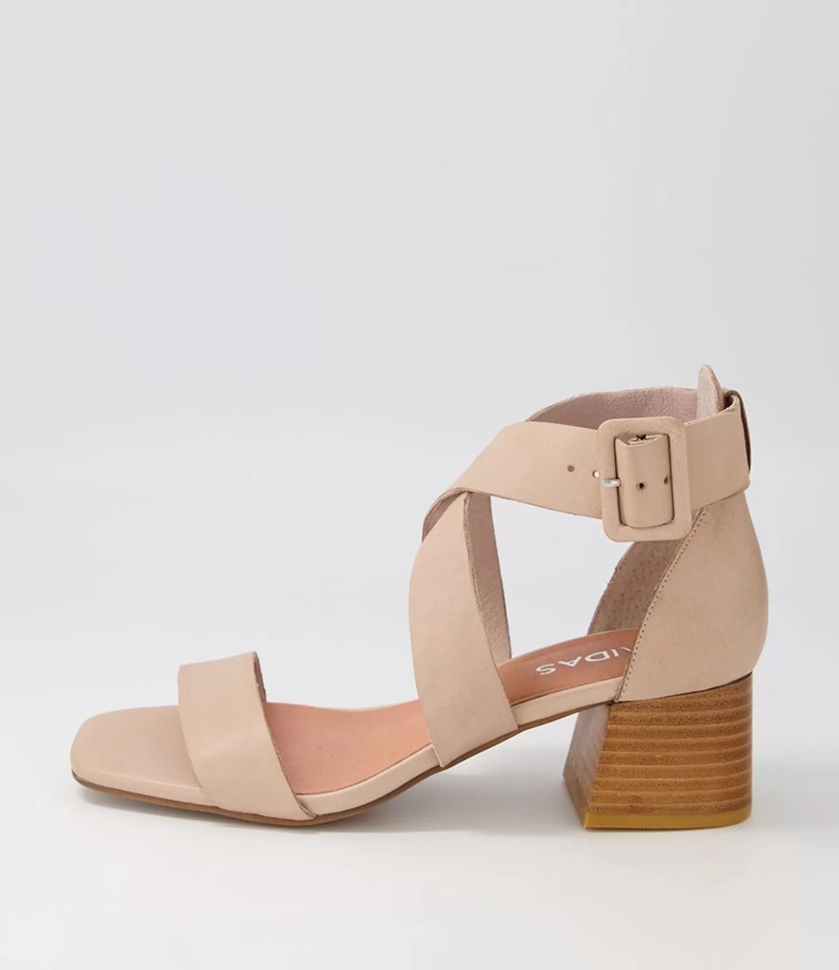 New Midas Shoes Farlane Dark Nude Leather Sandals