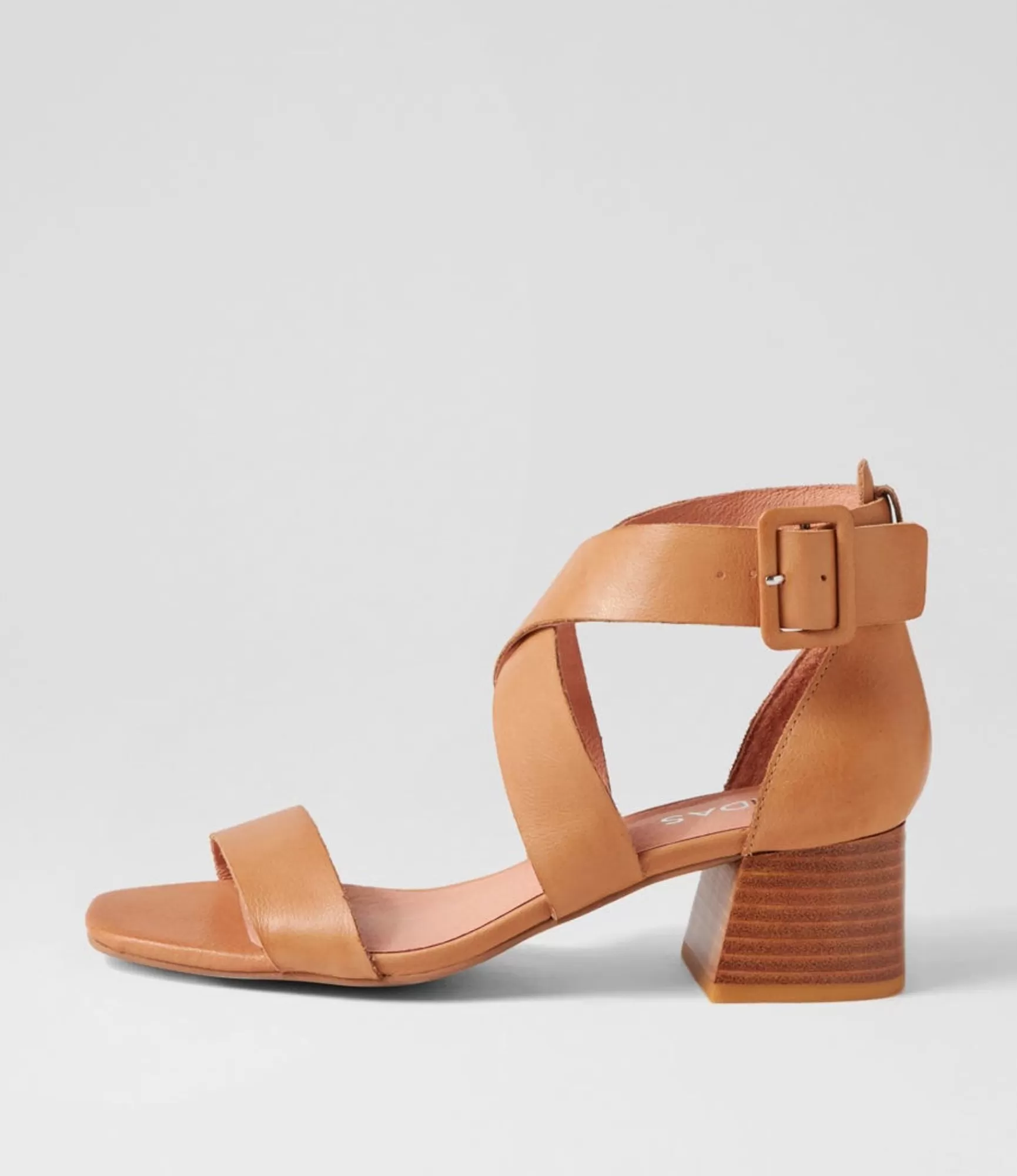 Online Midas Shoes Farlane Dark Tan Leather Sandals