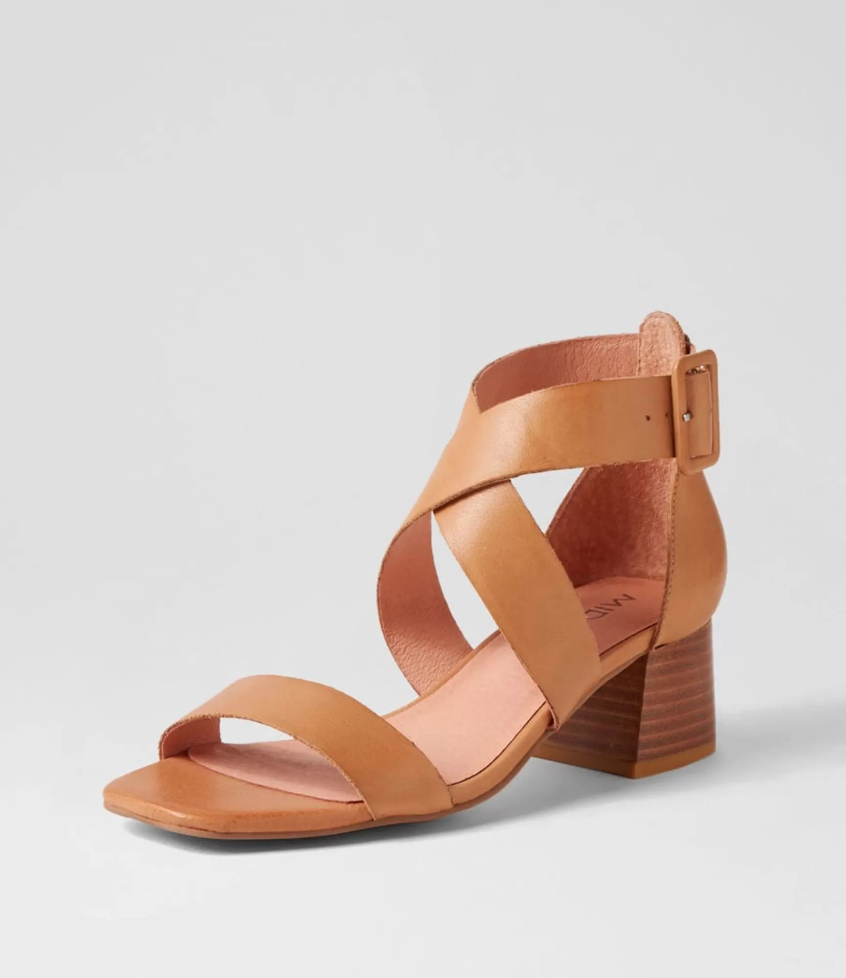 Online Midas Shoes Farlane Dark Tan Leather Sandals