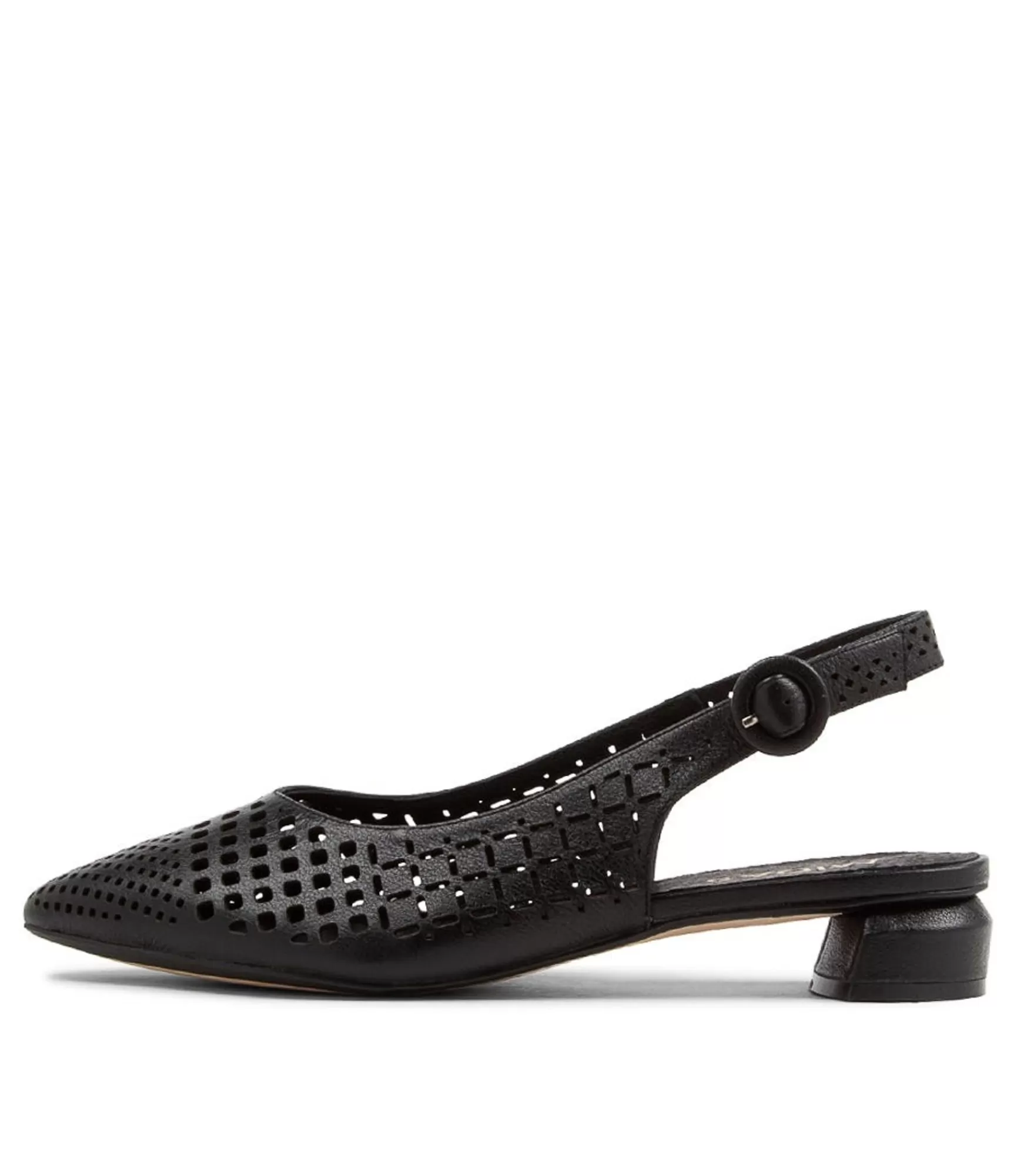 Shop Midas Shoes Favla Black Leather Flat Shoes