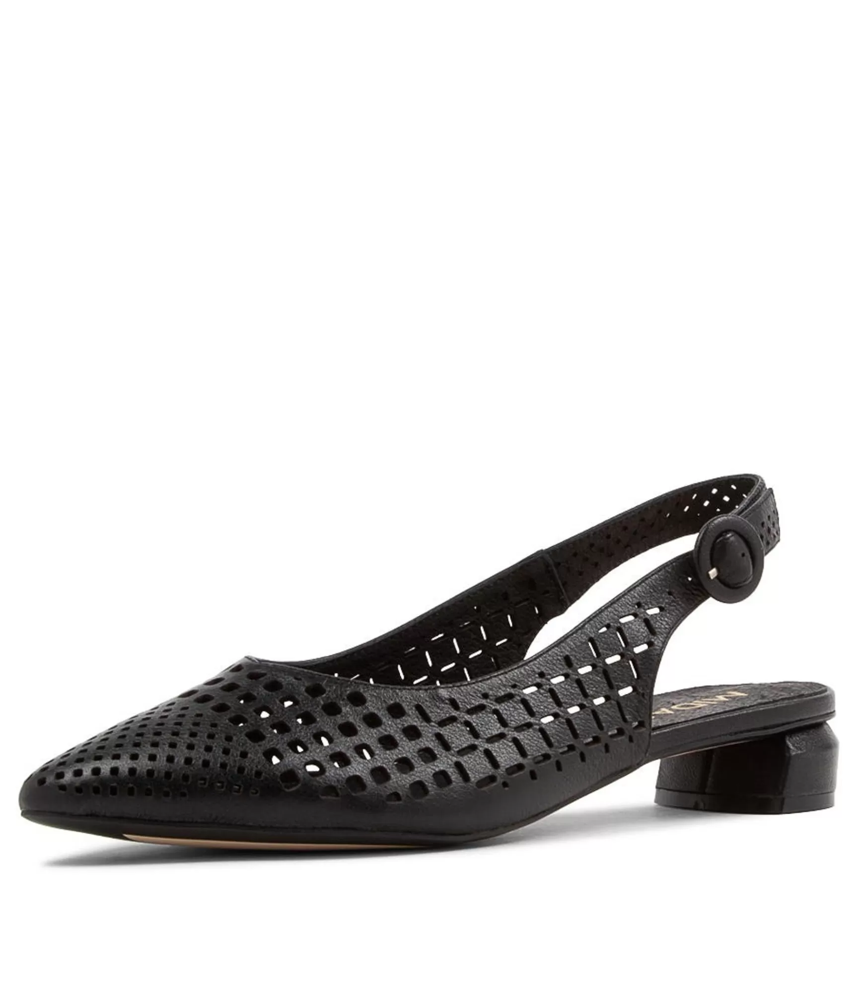 Shop Midas Shoes Favla Black Leather Flat Shoes