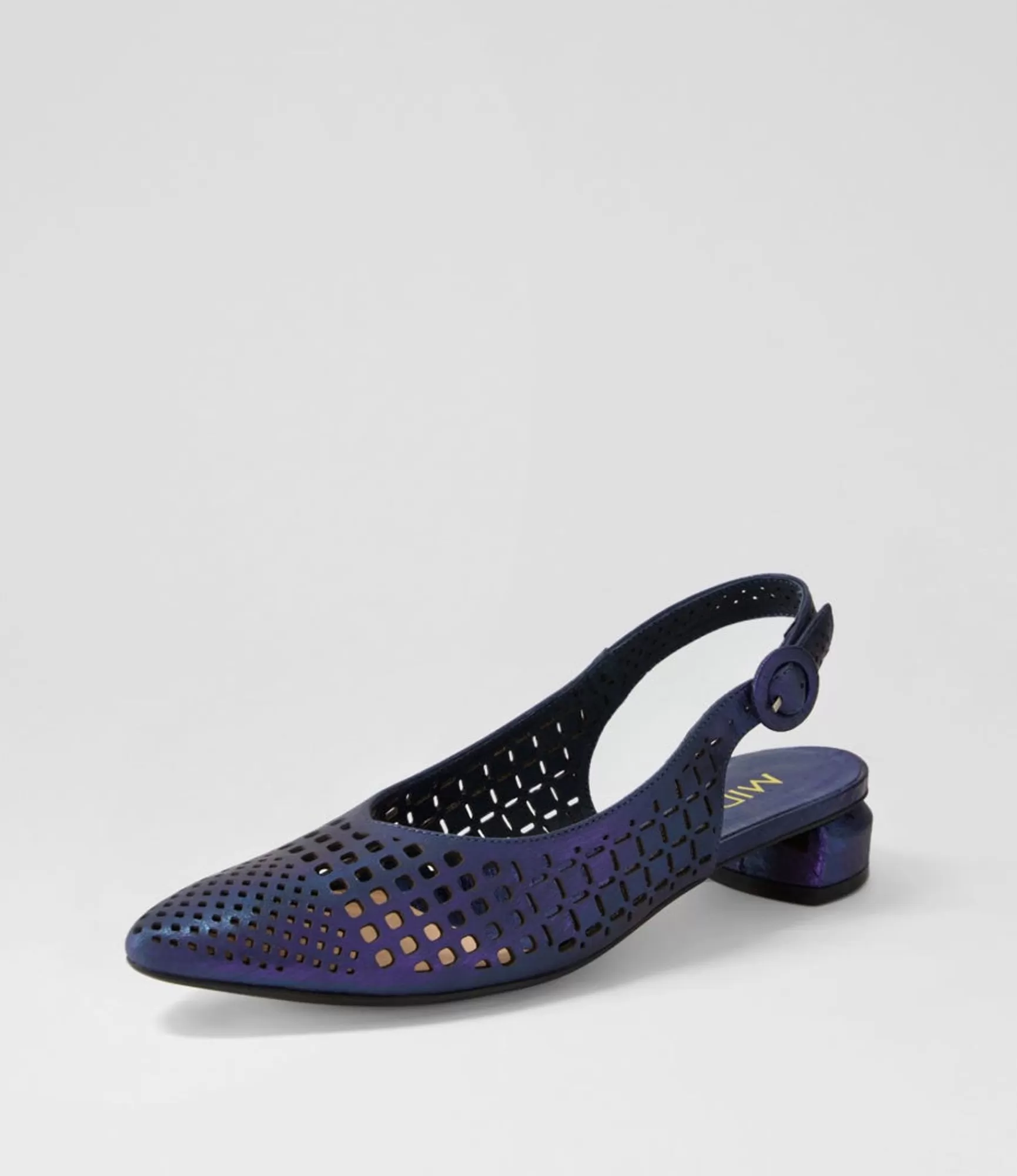 Fashion Midas Shoes Favla Navy Scratch Leather Flat Shoes