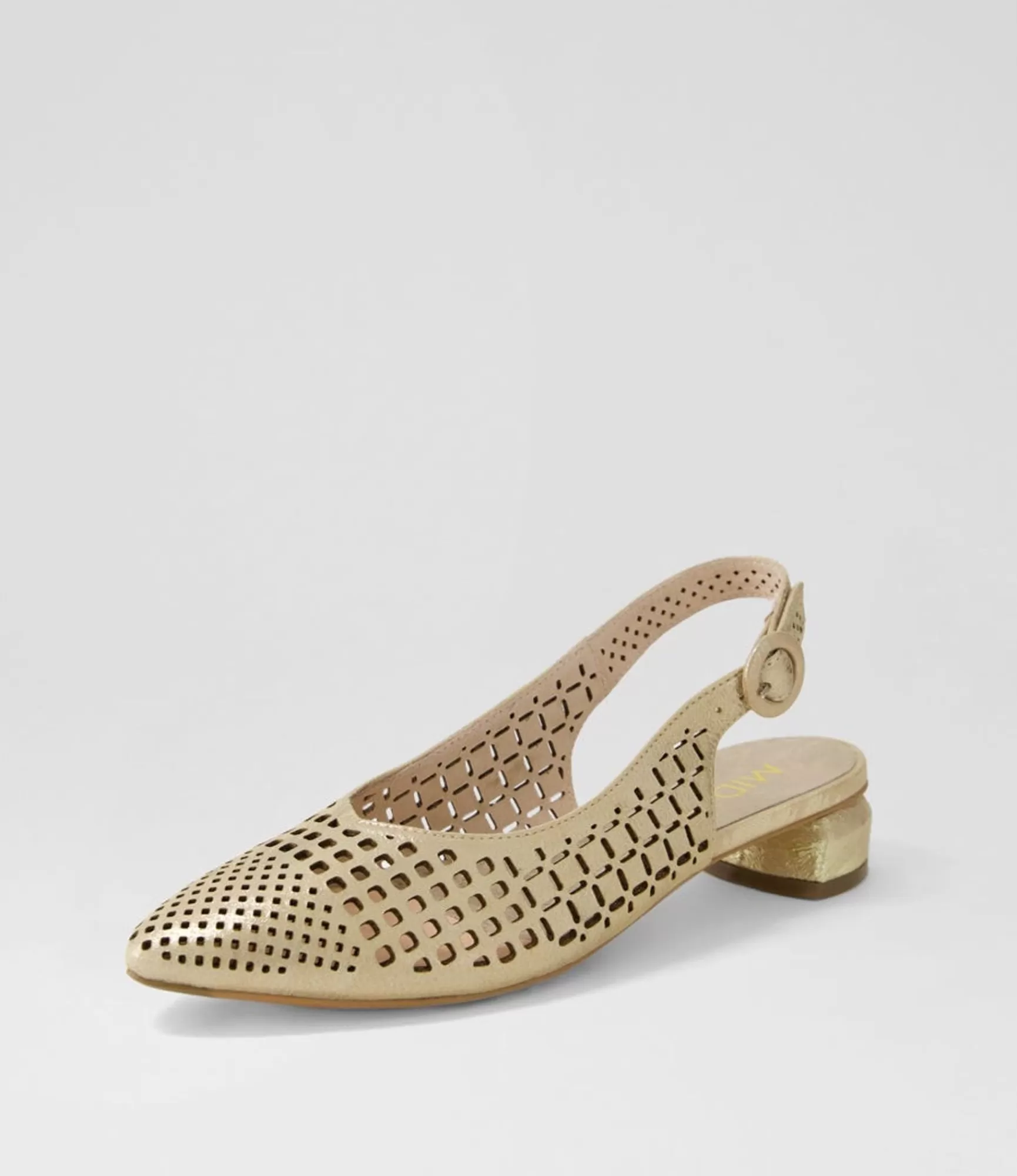 Outlet Midas Shoes Favla Platino Scratch Leather Flat Shoes