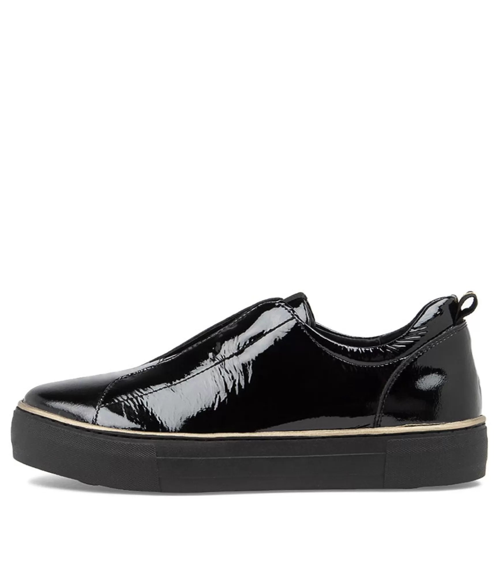 Flash Sale Midas Shoes Feathers Black Patent Leather Sneakers