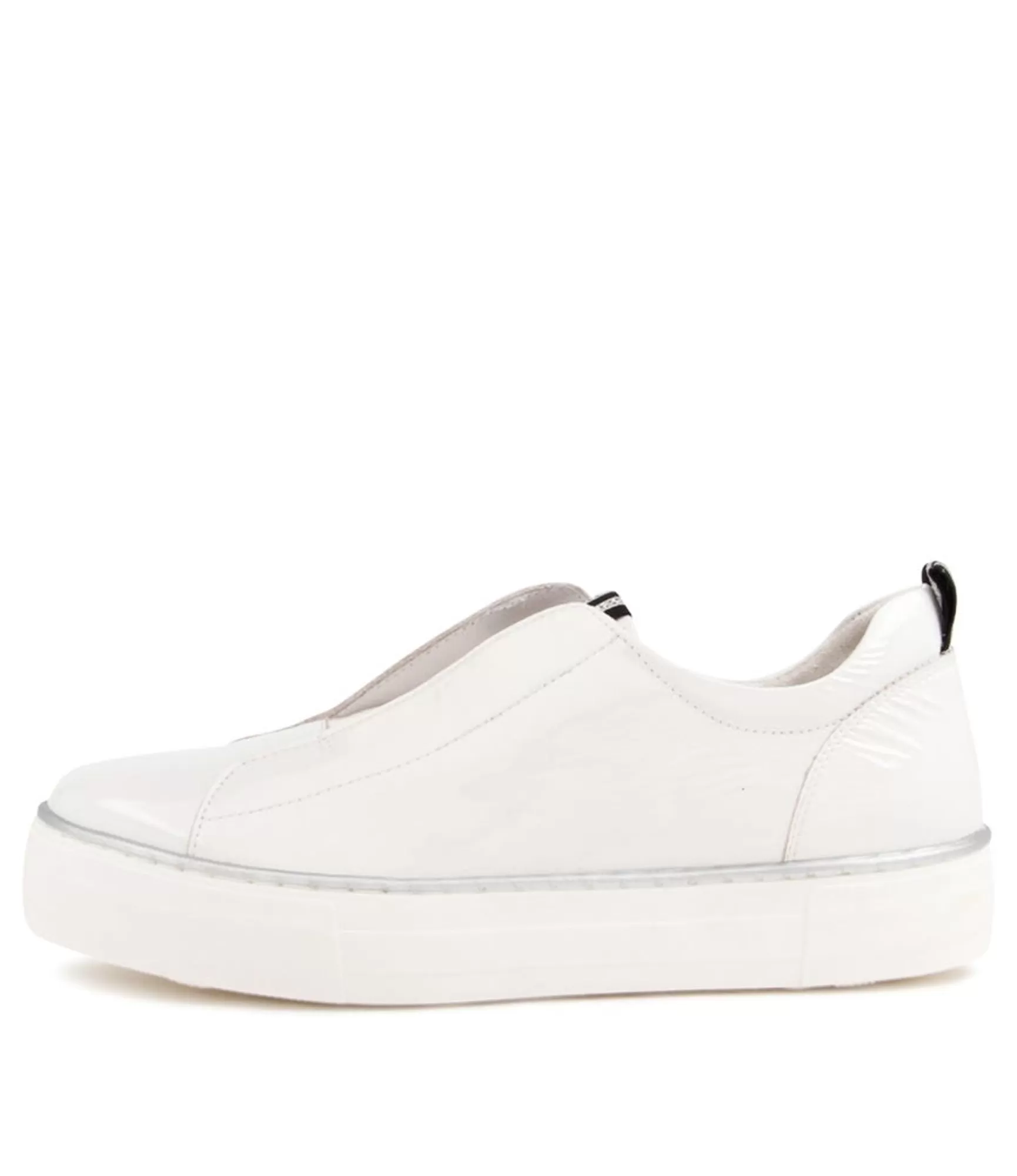 Cheap Midas Shoes Feathers White Patent Leather Sneakers