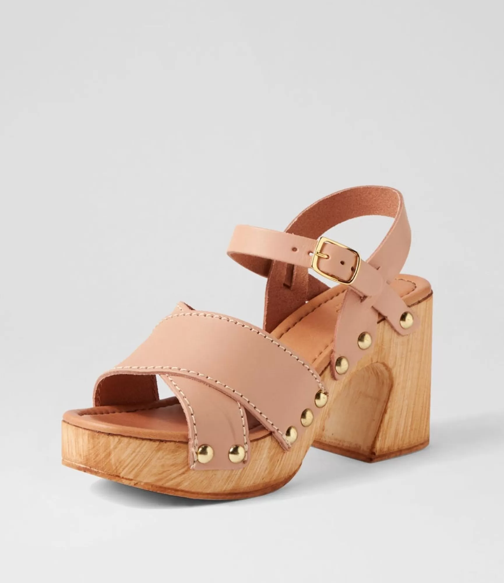 Cheap Midas Shoes Fillie Nude Leather Sandals