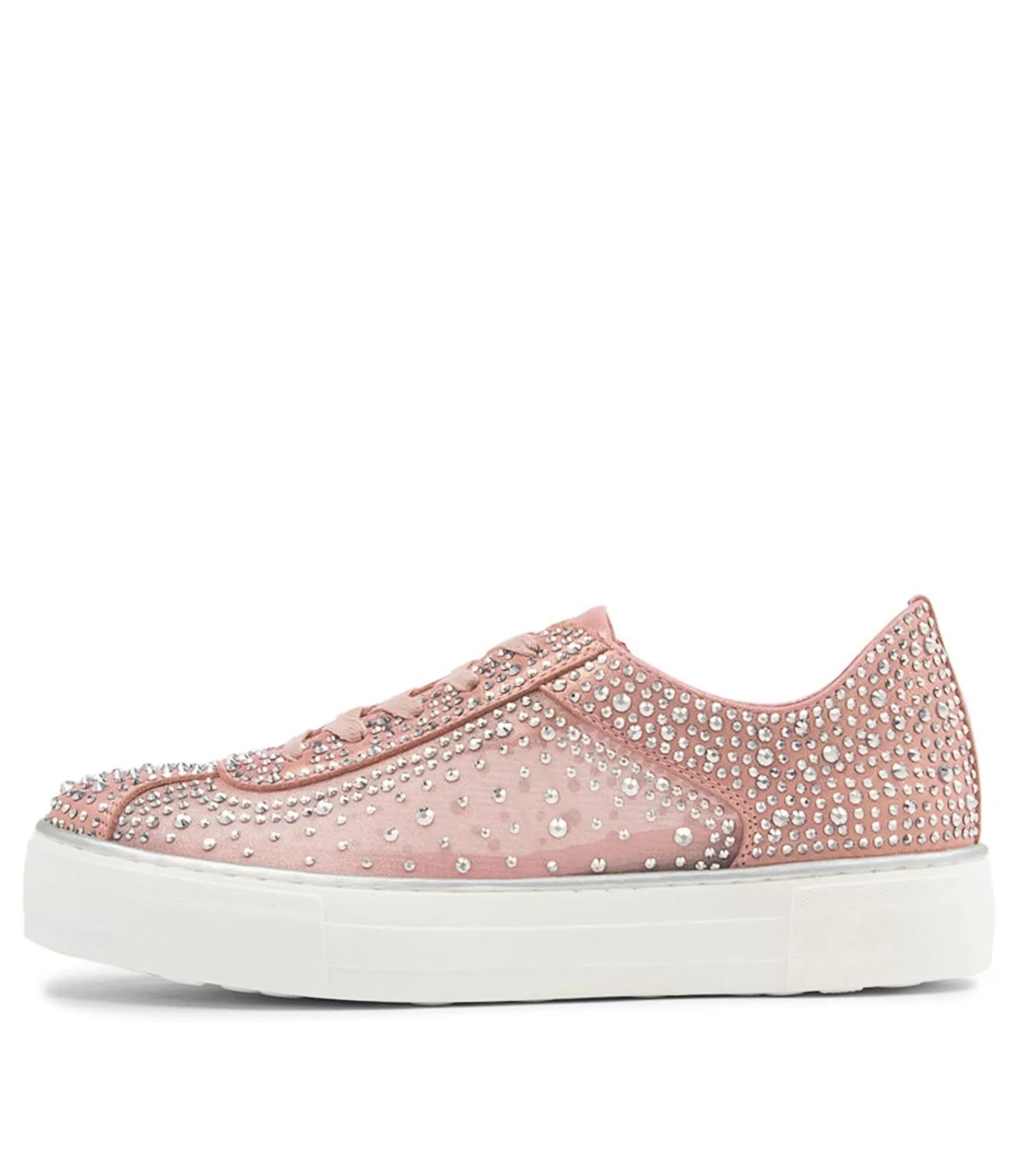 New Midas Shoes Fillip Pink Mesh Leather Sneakers
