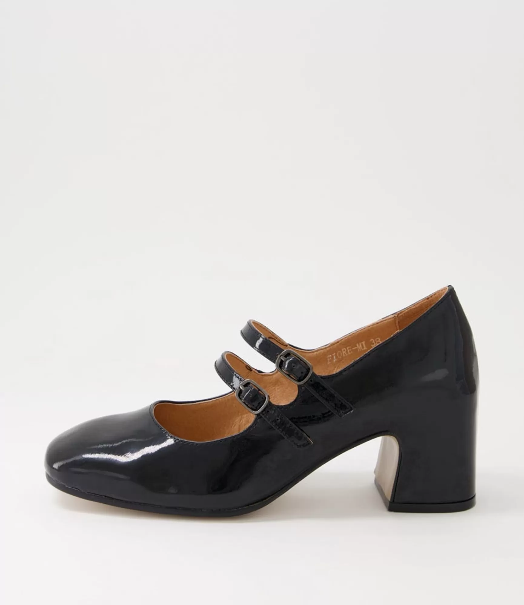 Sale Midas Shoes Fiore Black Patent Leather Mary Janes