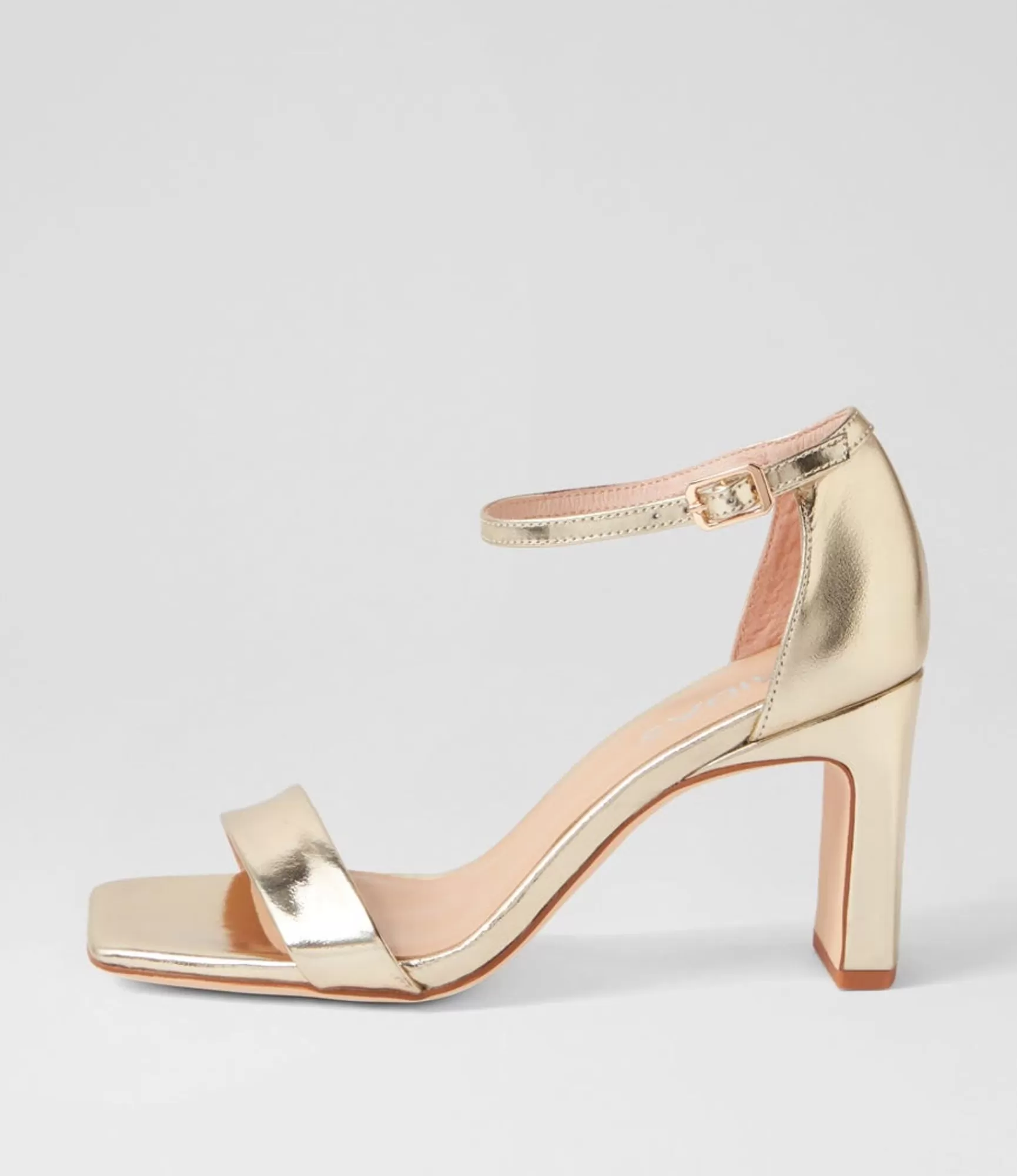 Clearance Midas Shoes Flowar Gold Mirror Leather Sandals