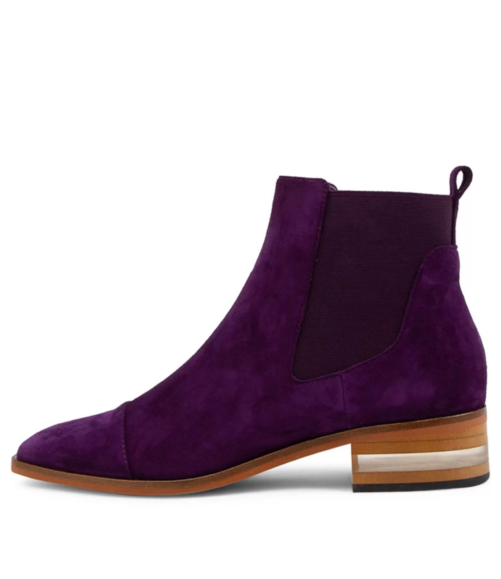 Hot Midas Shoes Foro Purple Suede Ankle Boots