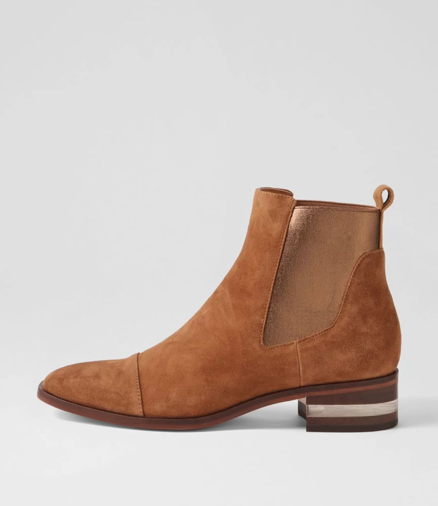 Flash Sale Midas Shoes Foro Tobacco Bronze Suede Elastic Ankle Boots