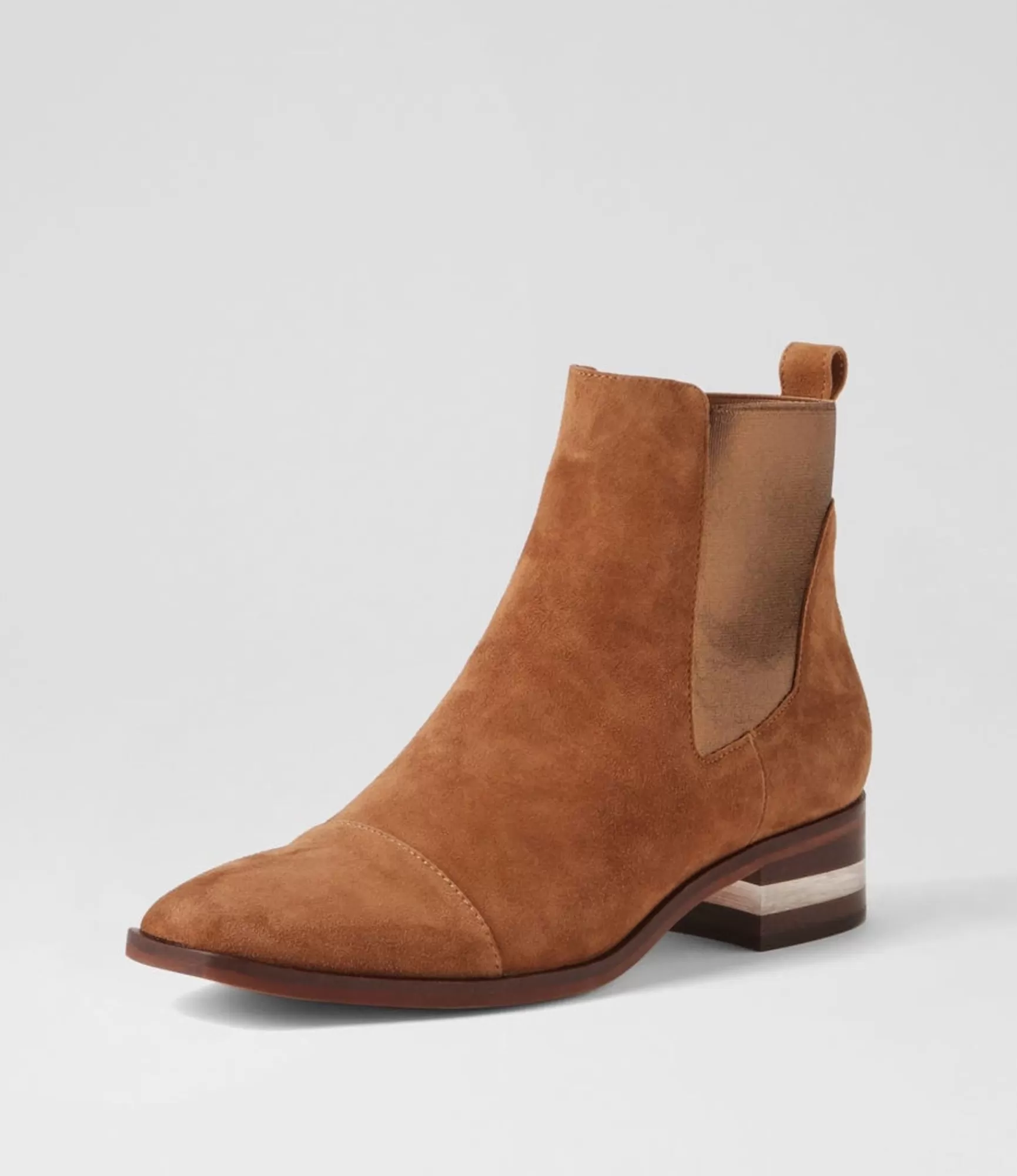 Flash Sale Midas Shoes Foro Tobacco Bronze Suede Elastic Ankle Boots