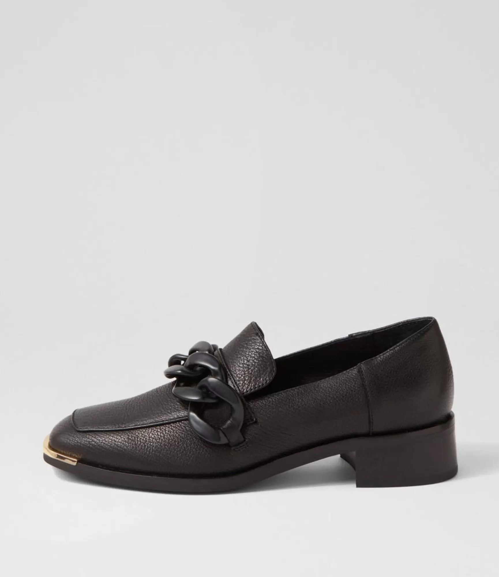 Cheap Midas Shoes Freyah Black Leather Heels
