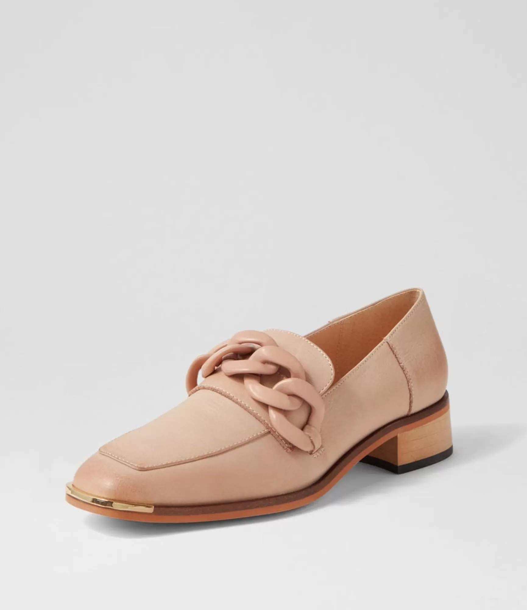 Best Sale Midas Shoes Freyah Nude Leather Heels