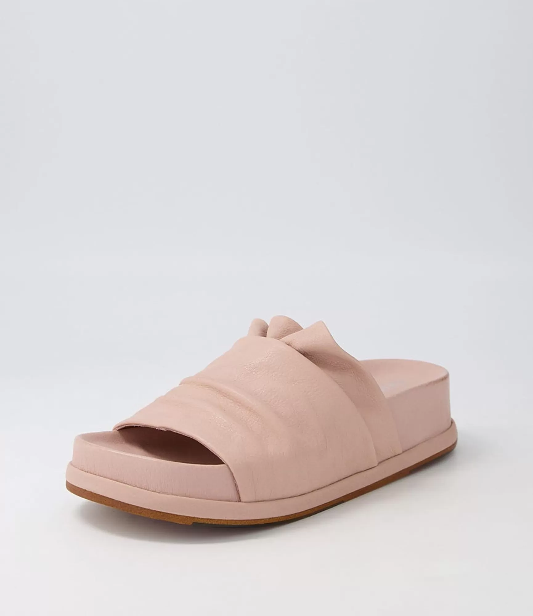 Fashion Midas Shoes Gabler Cafe Leather Slides