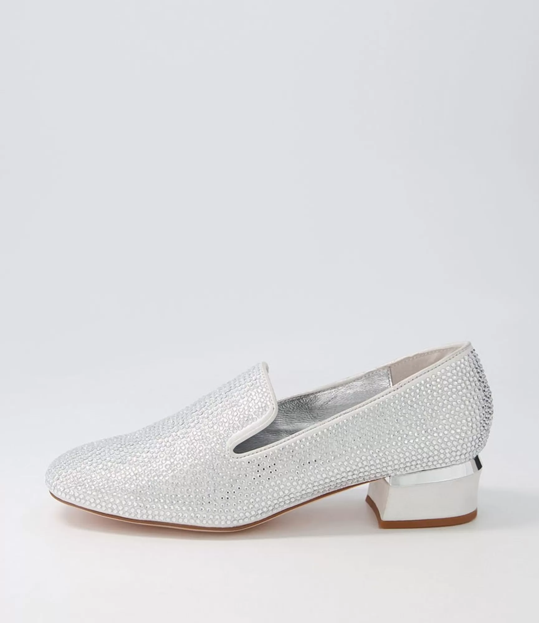 Sale Midas Shoes Gallosh Silver Shimmer Multi Heels
