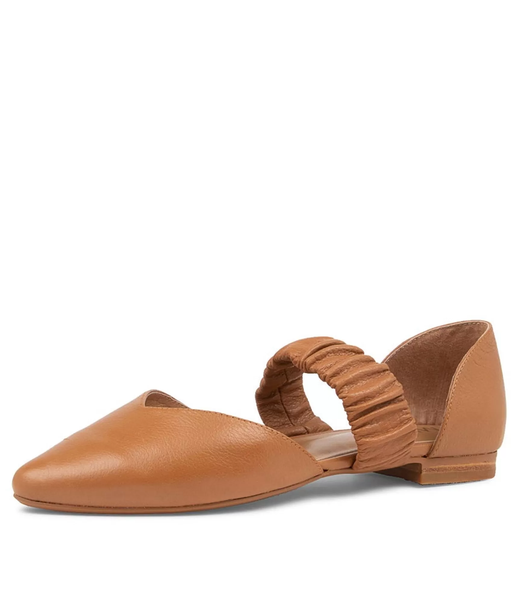 Flash Sale Midas Shoes Garfield Dark Tan Leather Flat Shoes