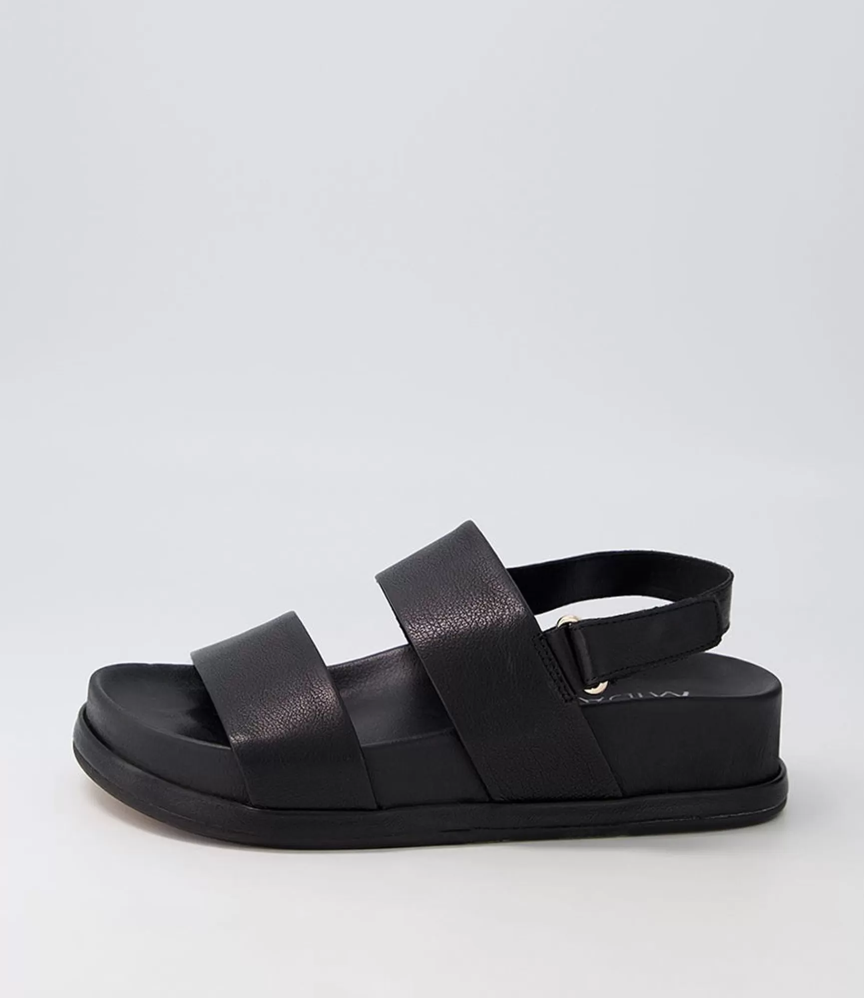 Best Midas Shoes Gea Black Leather Sandals
