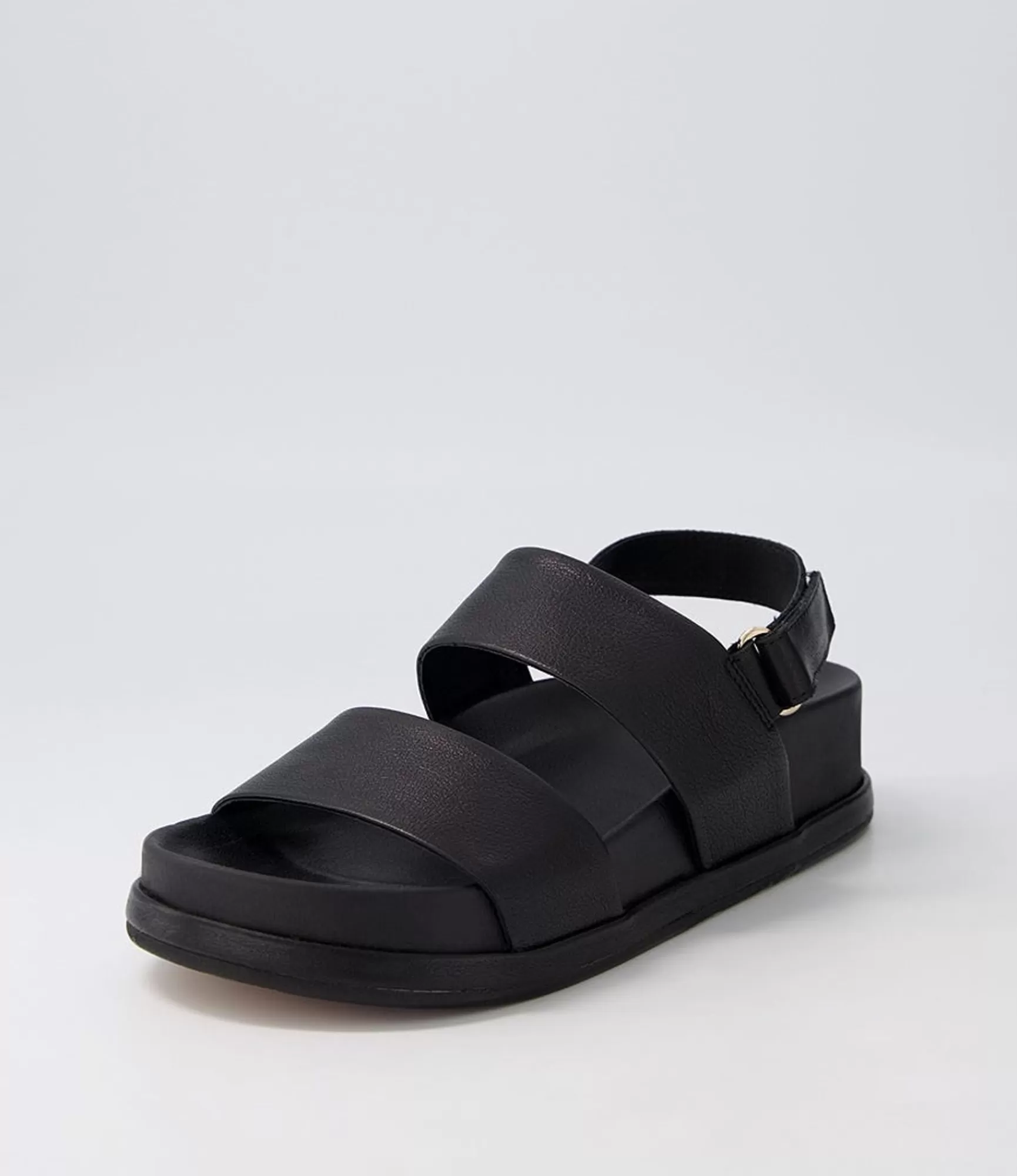 Best Midas Shoes Gea Black Leather Sandals