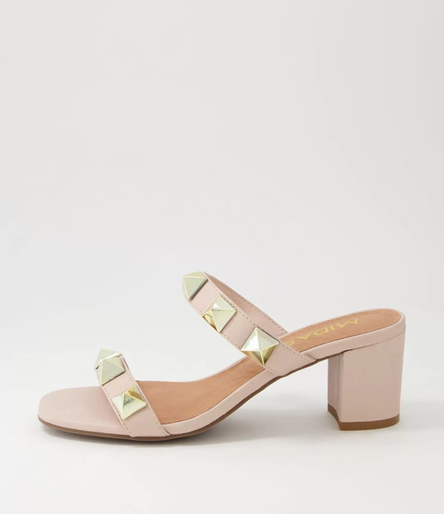 New Midas Shoes Gemani Nude Leather Sandals