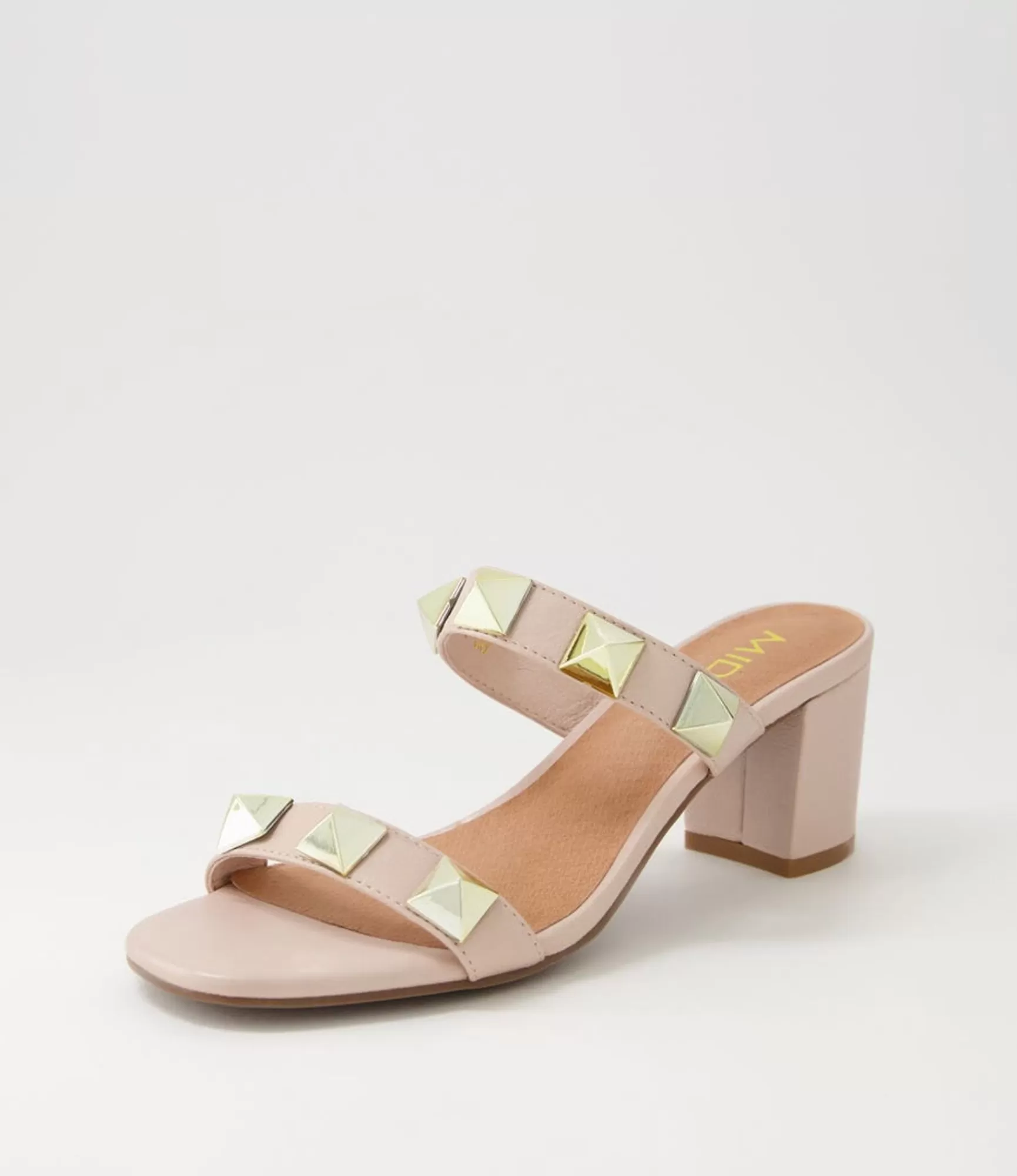 New Midas Shoes Gemani Nude Leather Sandals